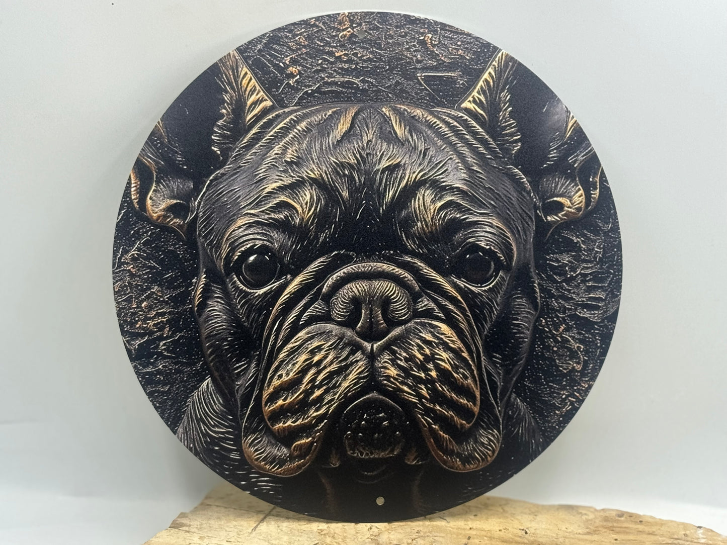 Französische Bulldogge Türschild / Dekoschild / Blechschild #30