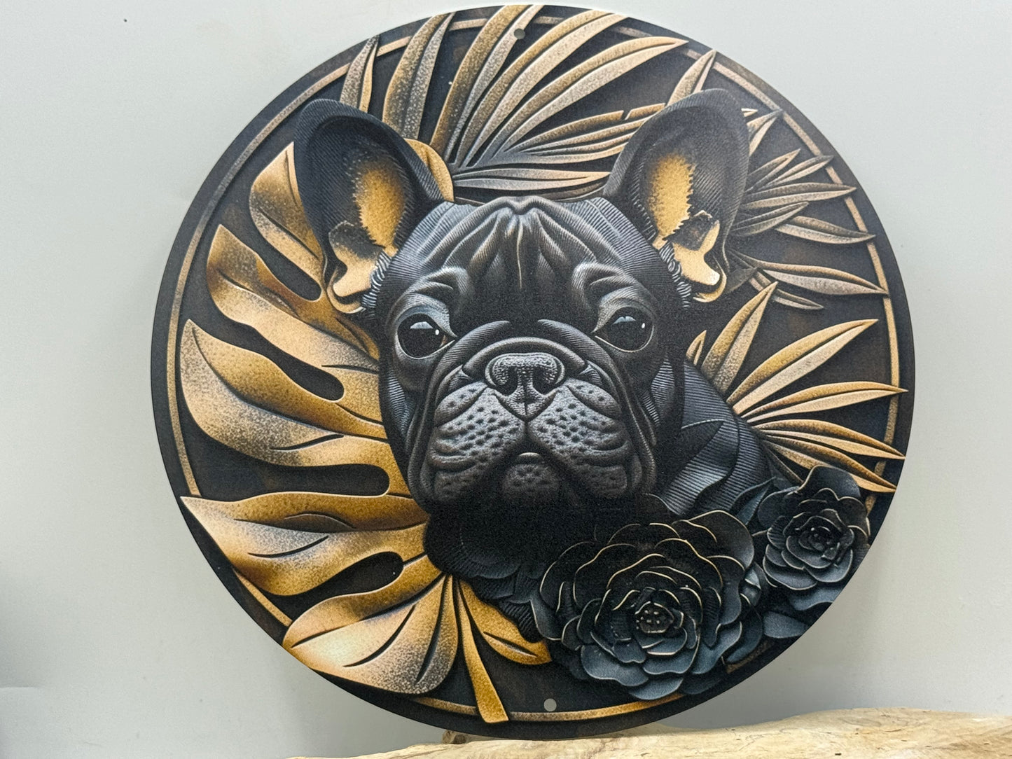 Französische Bulldogge Türschild / Dekoschild / Blechschild #101