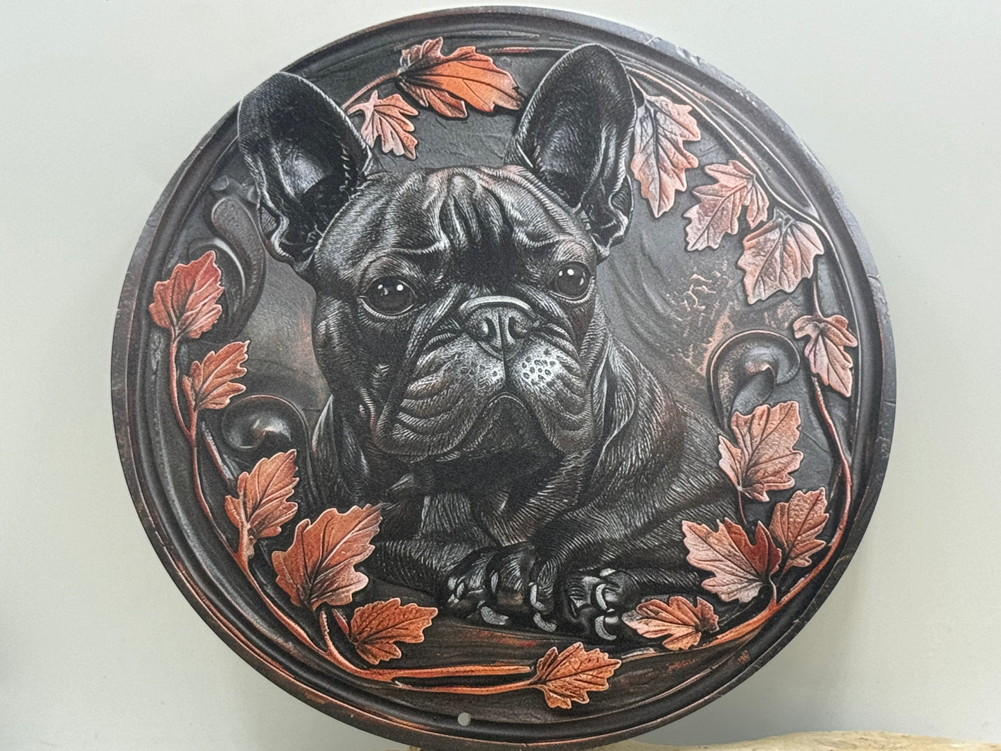 Französische Bulldogge Türschild / Dekoschild / Blechschild #97