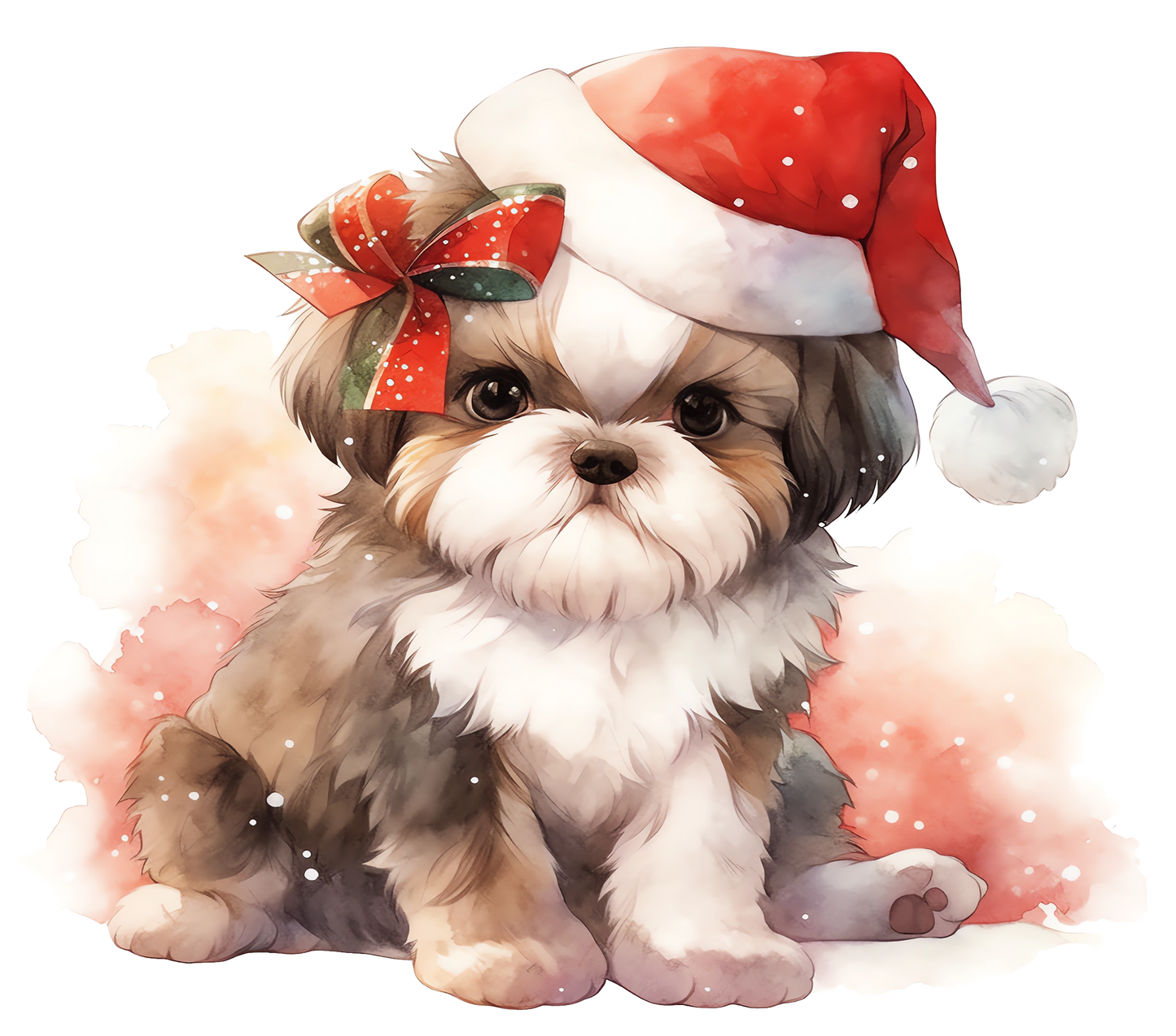 Shih Tzu Bügelbild Weihnachten #11