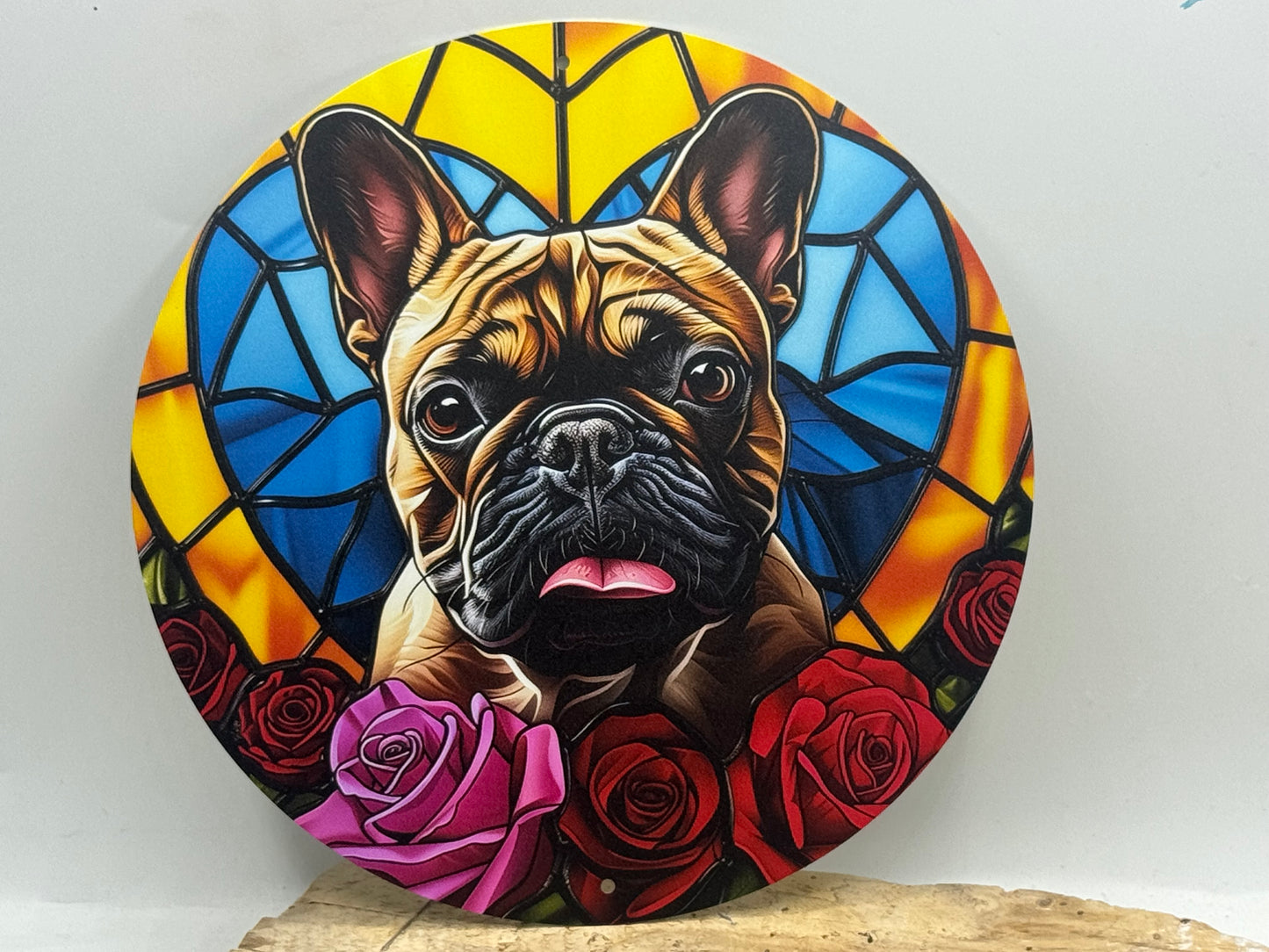 Französische Bulldogge Türschild / Dekoschild / Blechschild #46