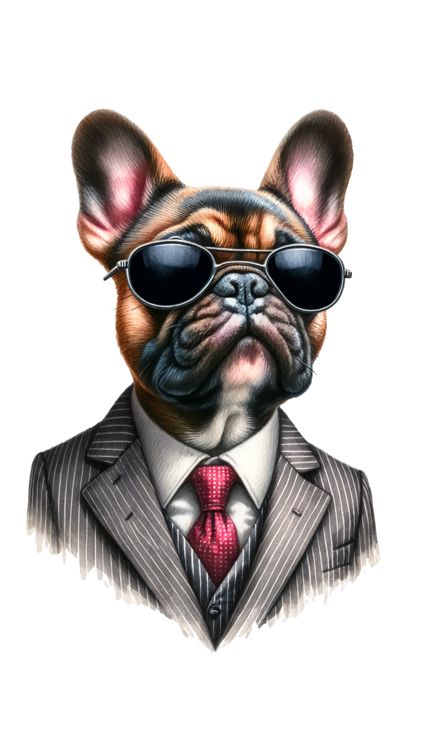 Französische Bulldogge Bügelbild Fiktiv #34