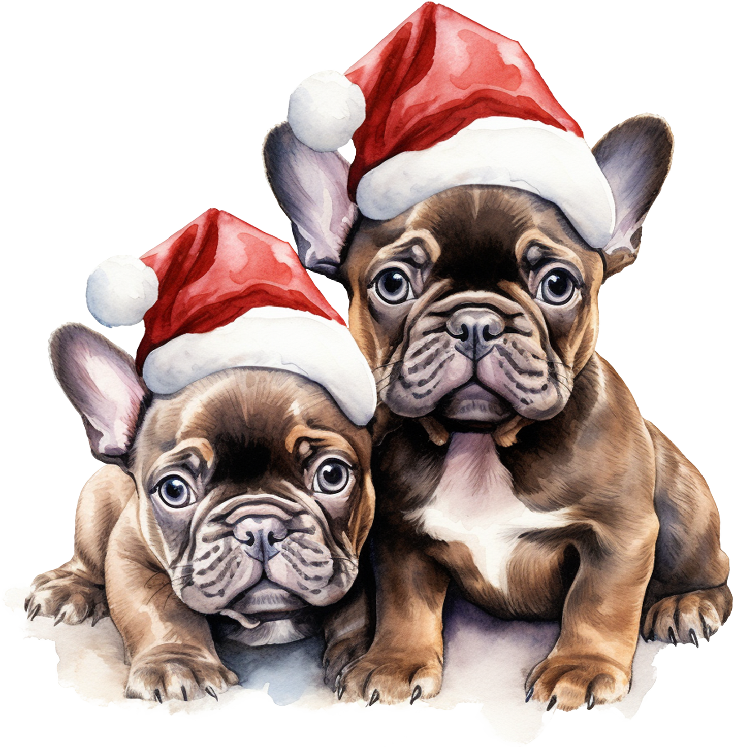 Französische Bulldogge Bügelbild Weihnachten #48