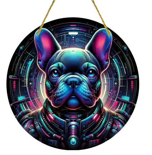 Französische Bulldogge Dekoschild / Dekoration / Sonnenfänger #20