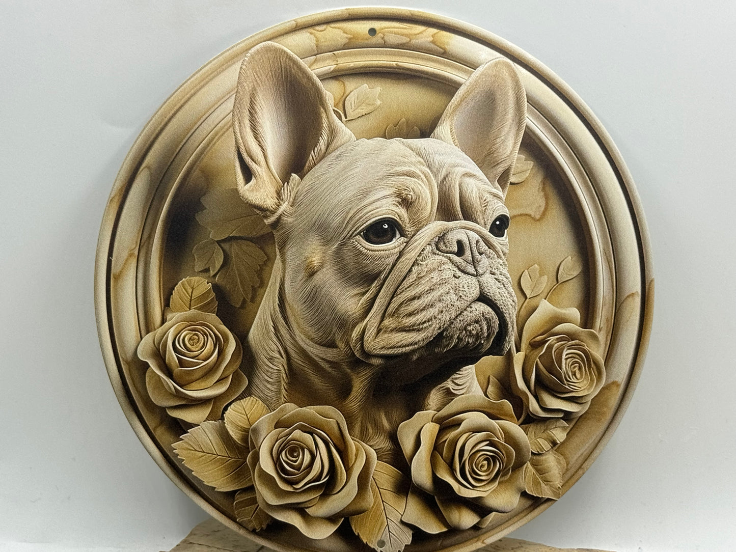 Französische Bulldogge Türschild / Dekoschild / Blechschild #56