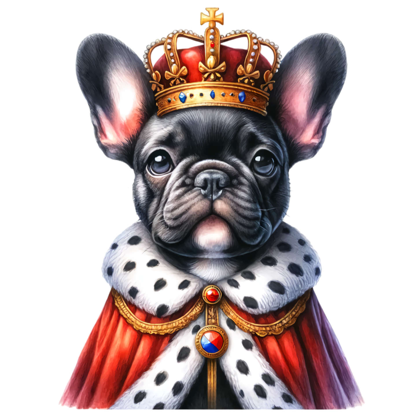 Französische Bulldogge Bügelbild Fiktiv #66