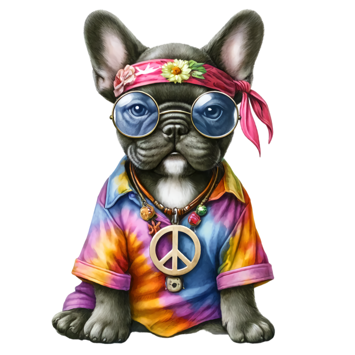 Französische Bulldogge Bügelbild Fiktiv #62