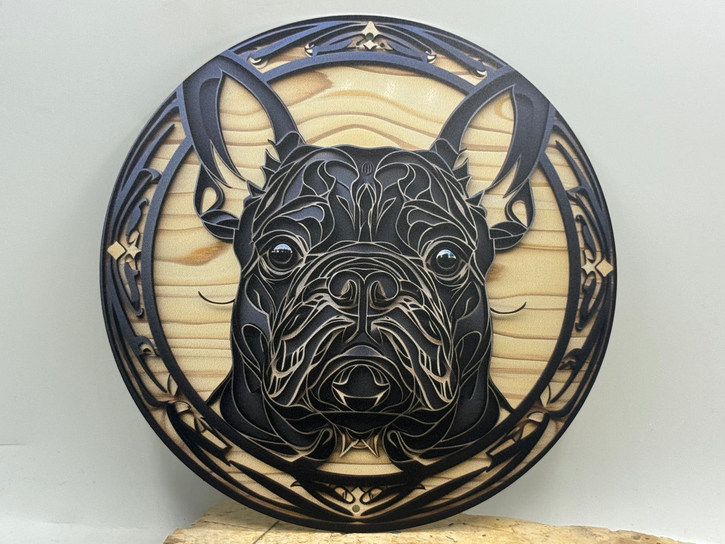 Französische Bulldogge Türschild / Dekoschild / Blechschild #49