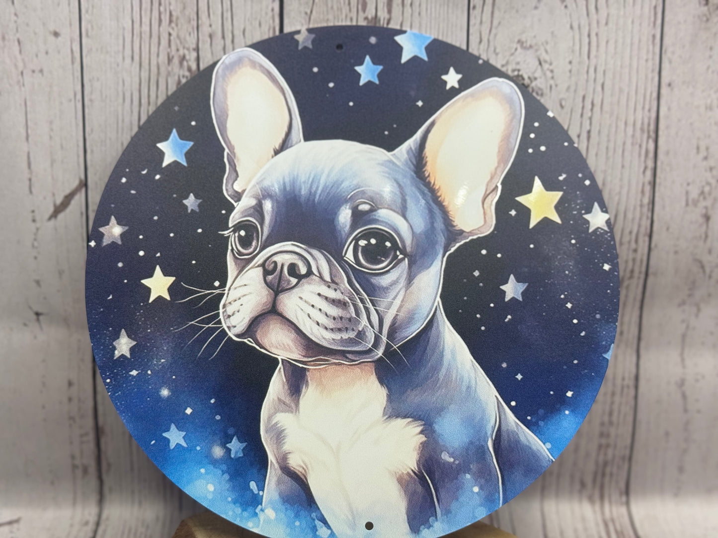 Französische Bulldogge Türschild / Dekoschild / Blechschild #139