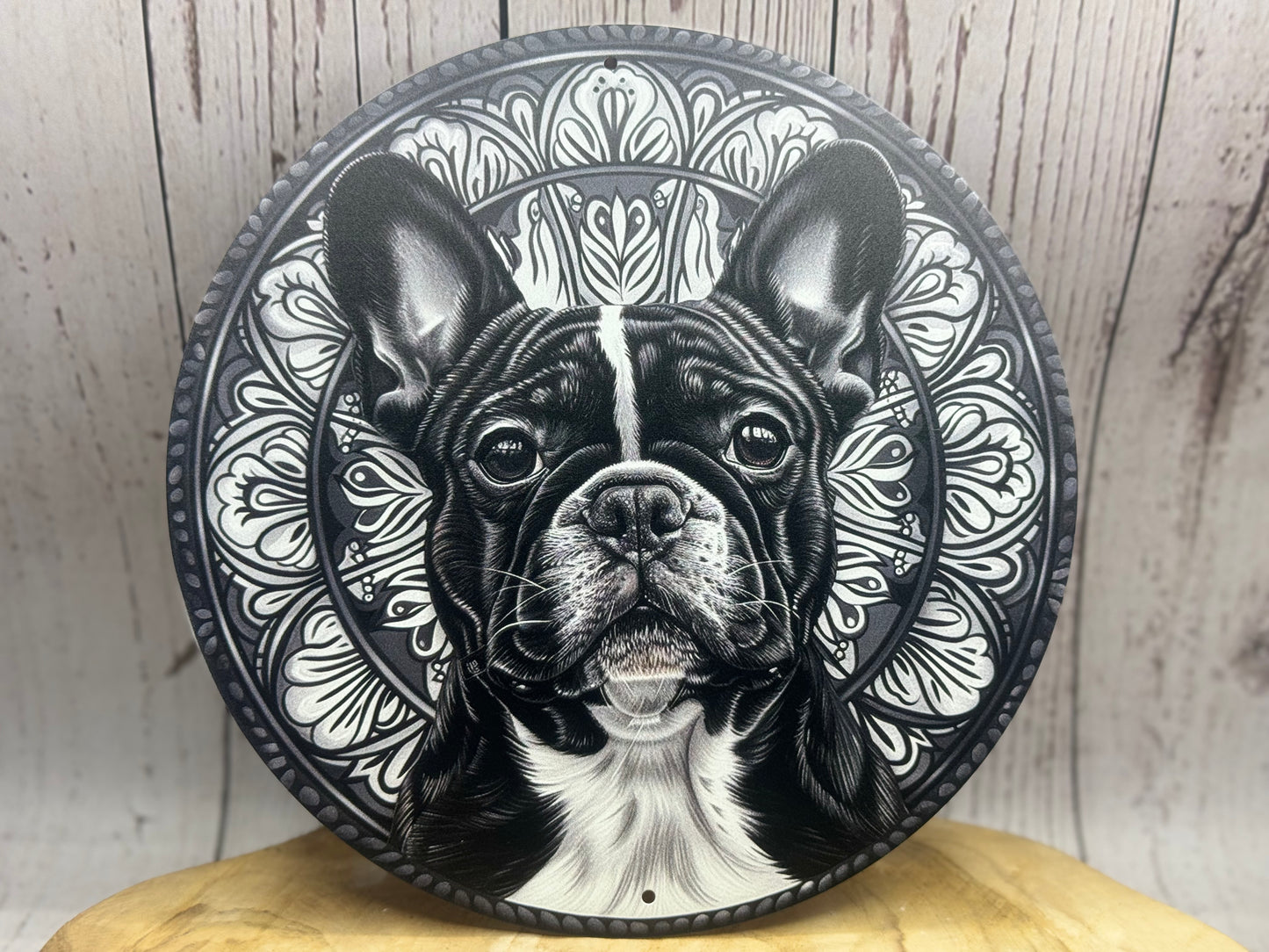 Französische Bulldogge Türschild / Dekoschild / Blechschild #179