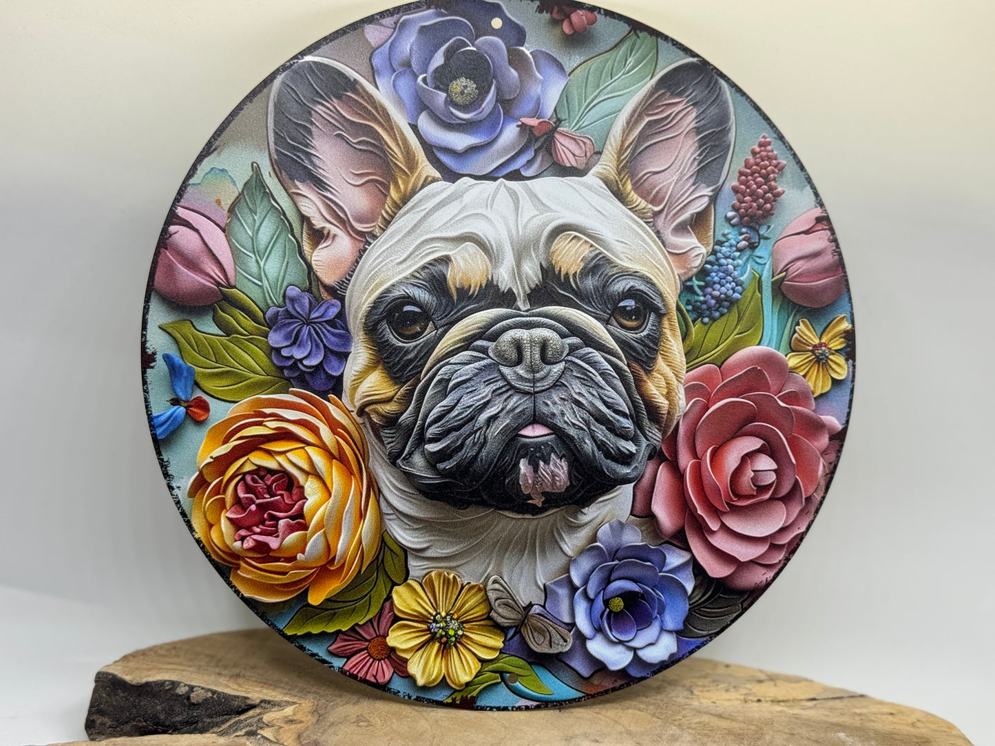 Französische Bulldogge Türschild / Dekoschild / Blechschild #177