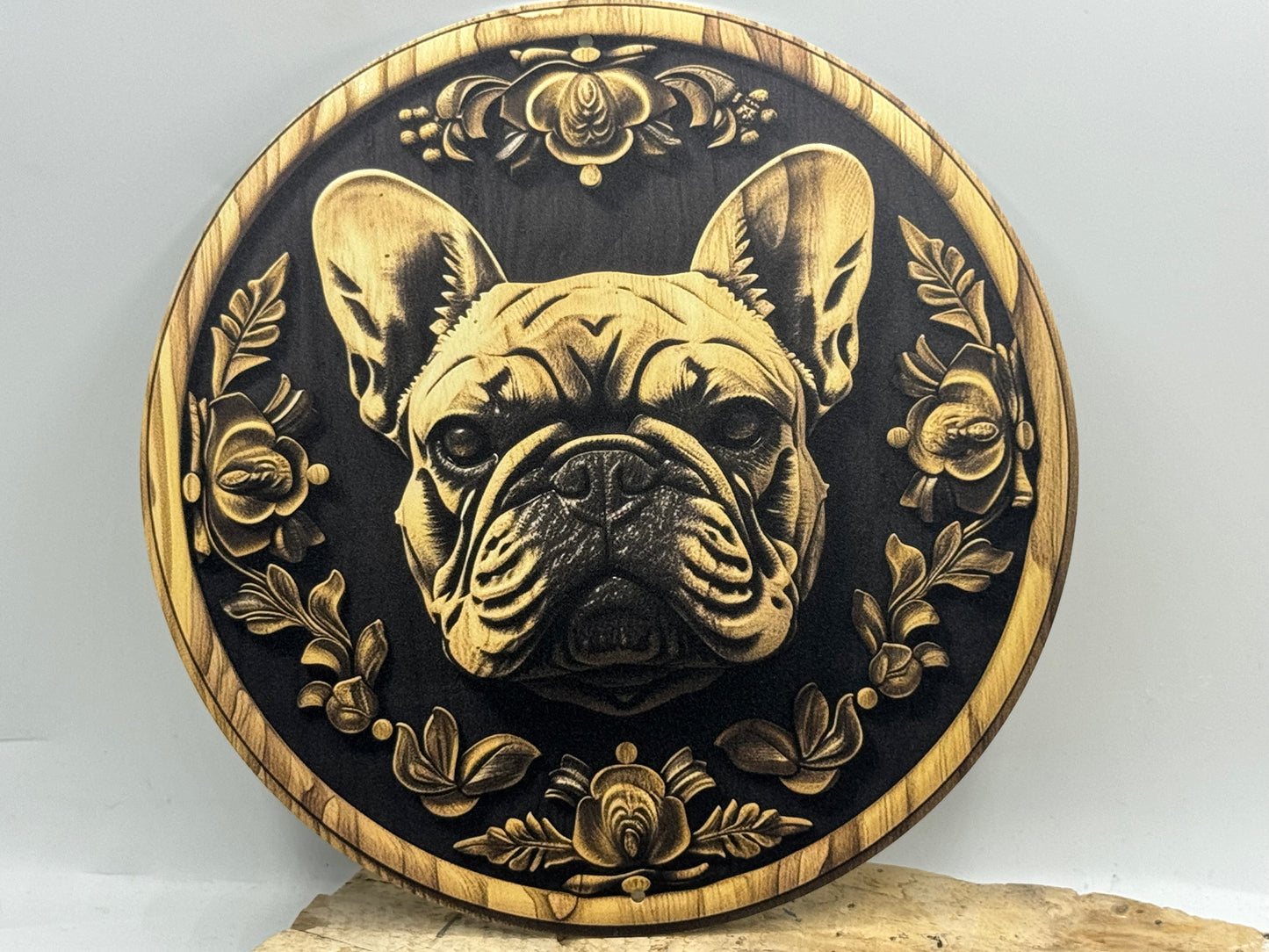 Französische Bulldogge Türschild / Dekoschild / Blechschild #54