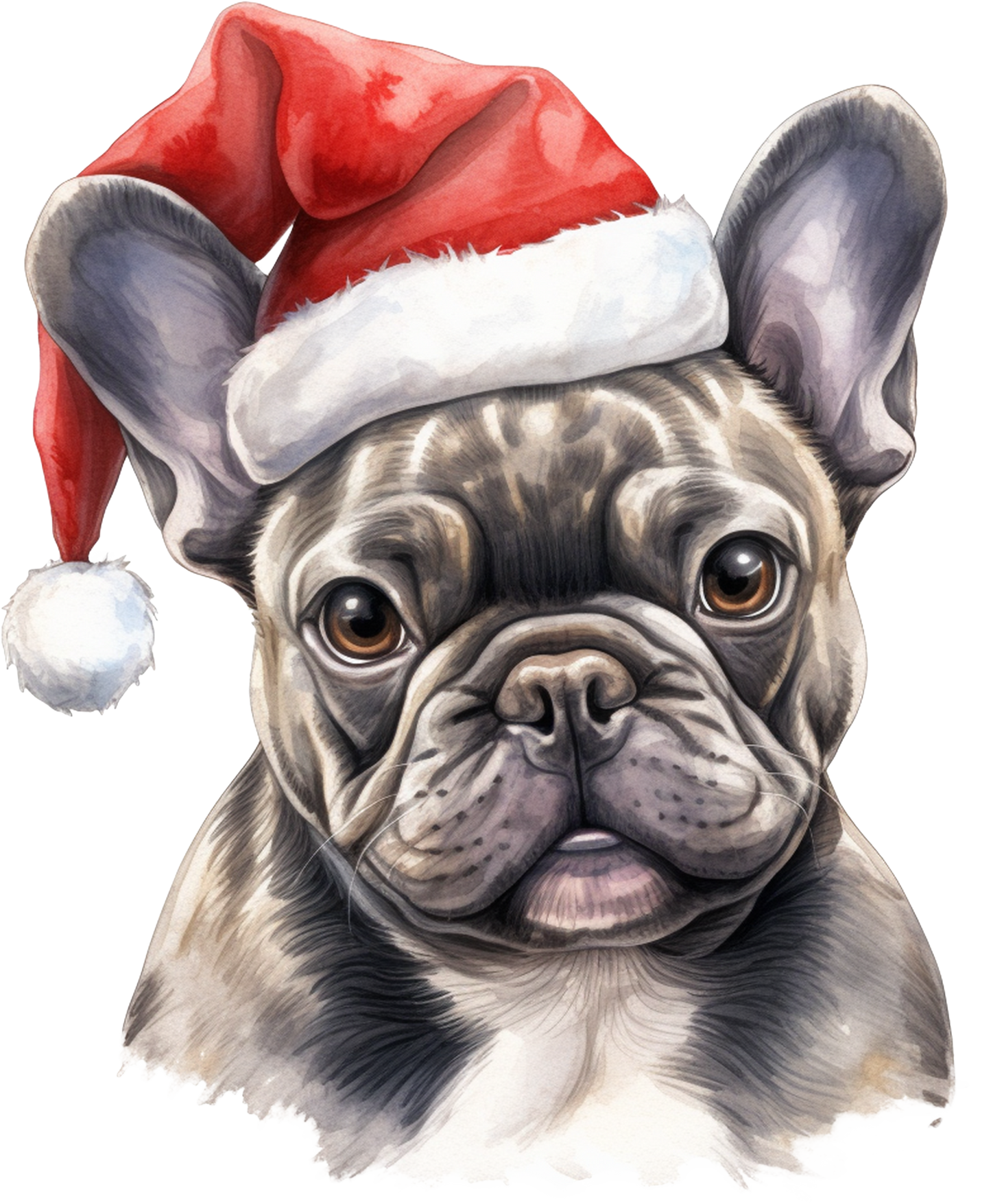 Französische Bulldogge Bügelbild Weihnachten #46