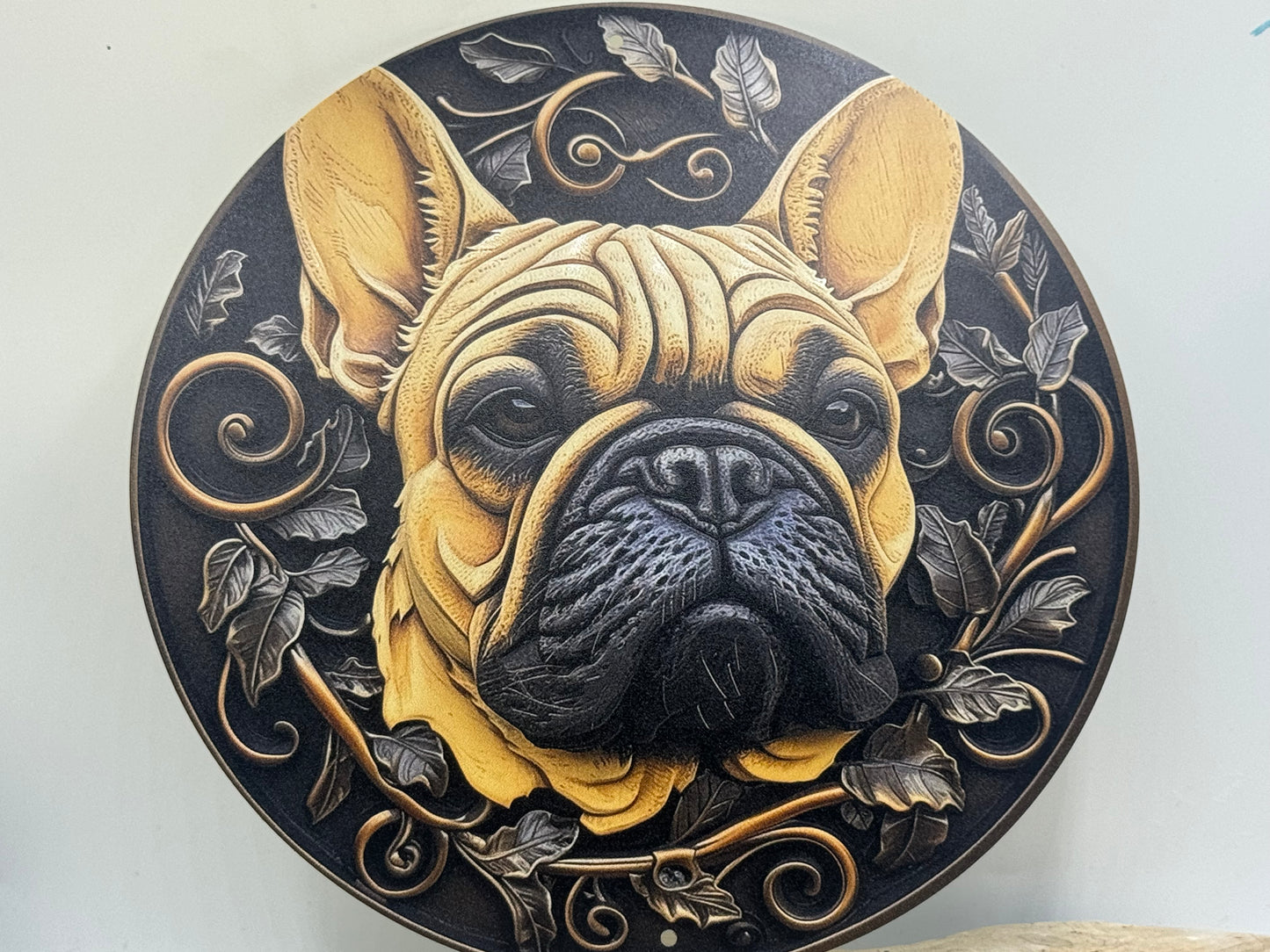 Französische Bulldogge Türschild / Dekoschild / Blechschild #74