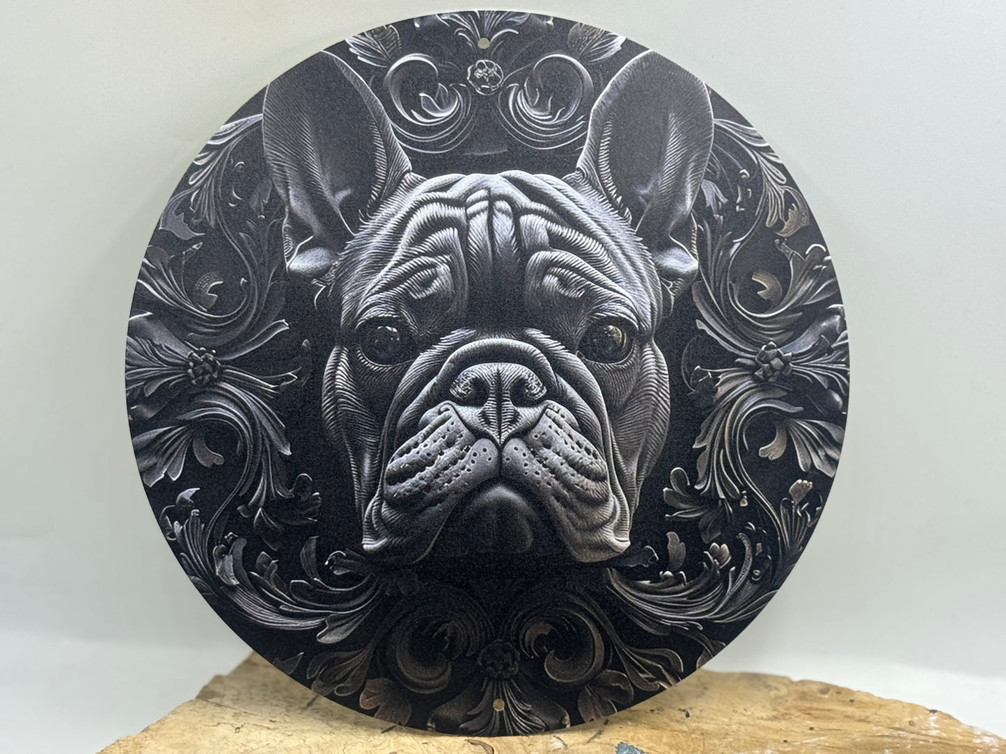 Französische Bulldogge Türschild / Dekoschild / Blechschild #40