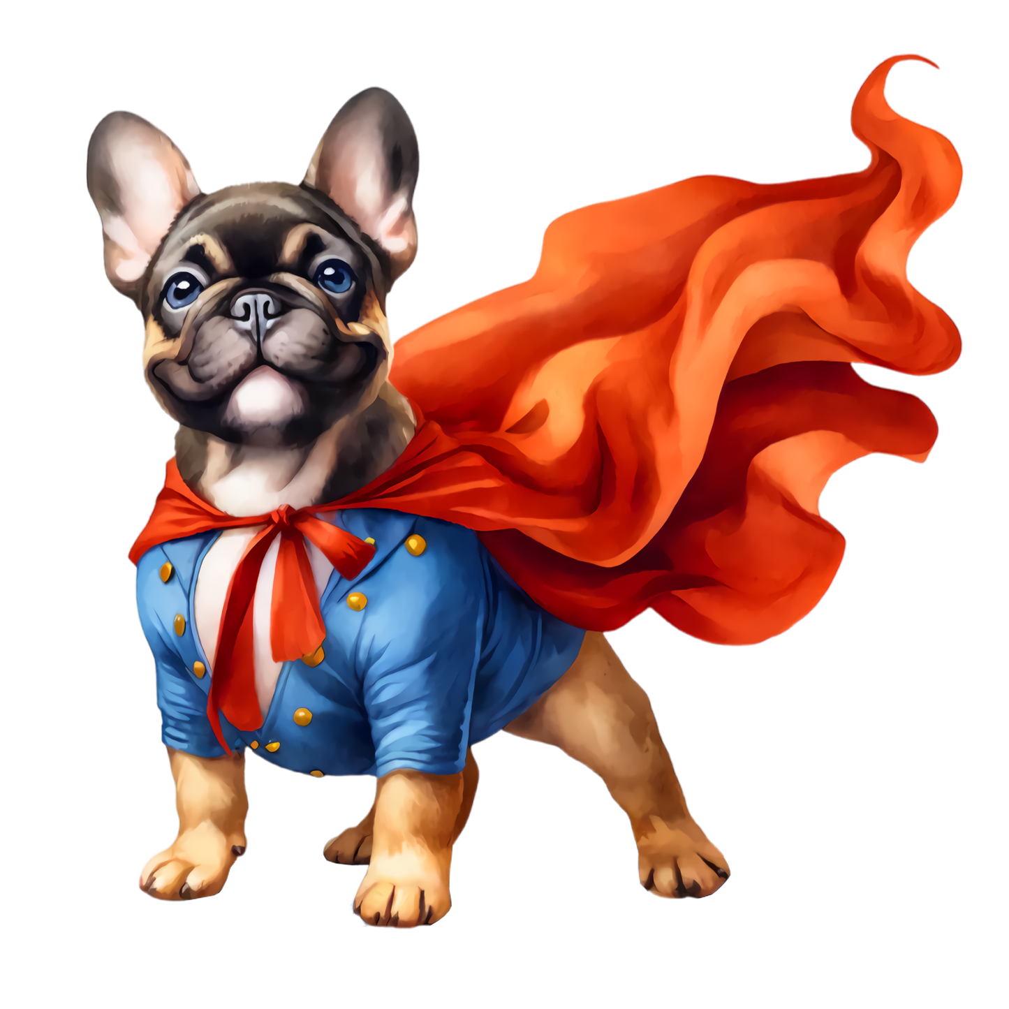 Französische Bulldogge Bügelbild Fiktiv #79