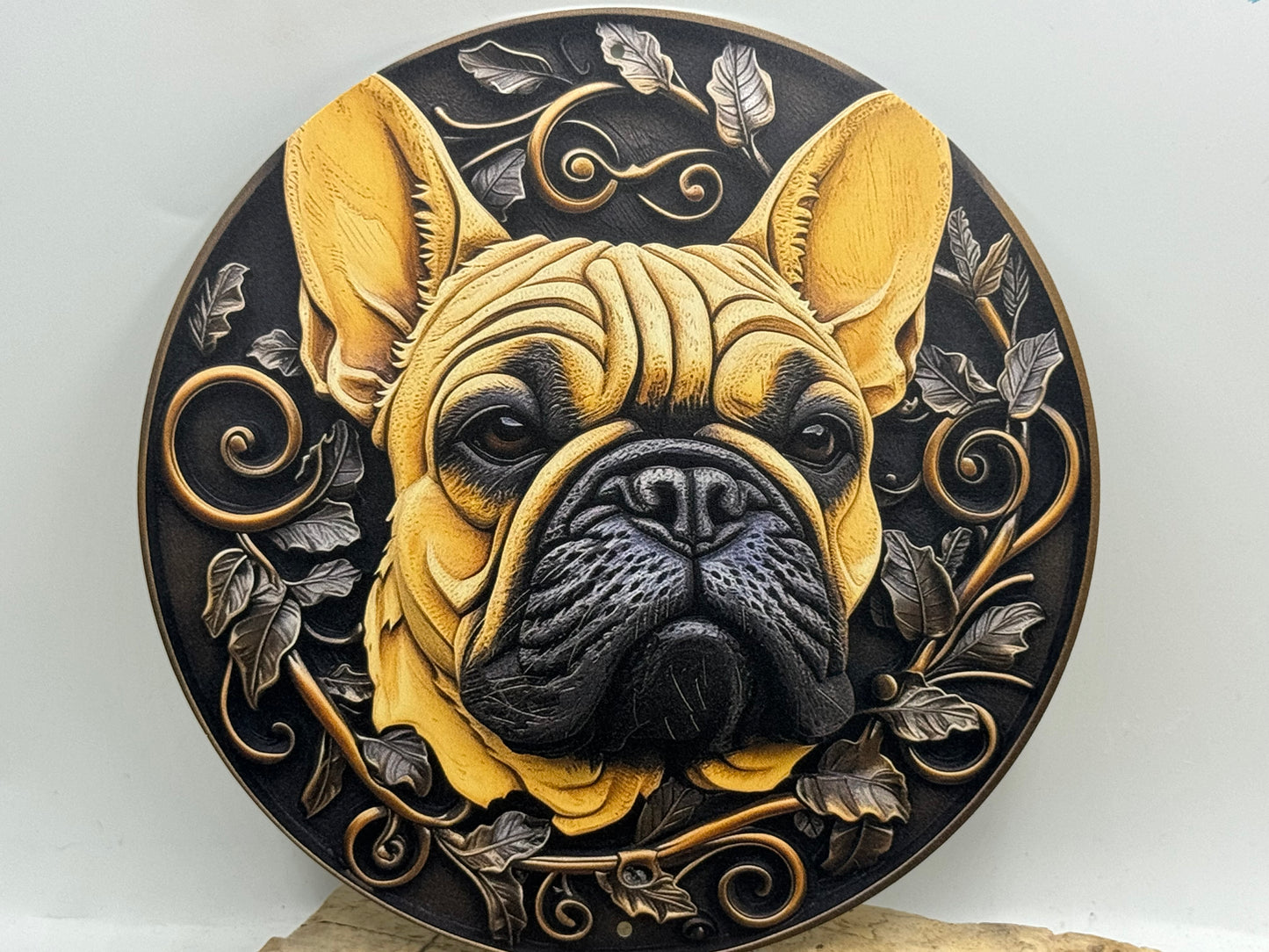 Französische Bulldogge Türschild / Dekoschild / Blechschild #58