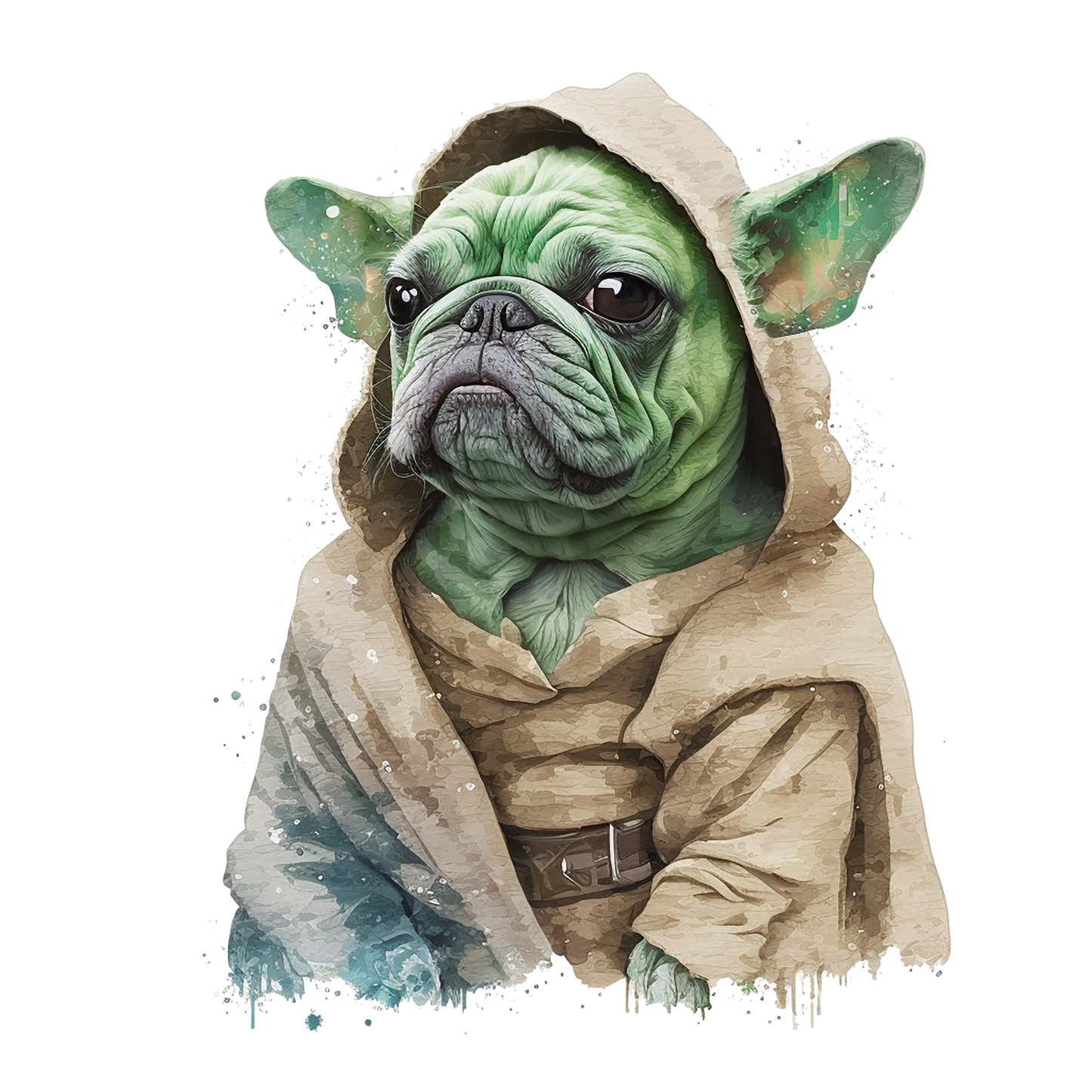 Französische Bulldogge Bügelbild Fiktiv #5