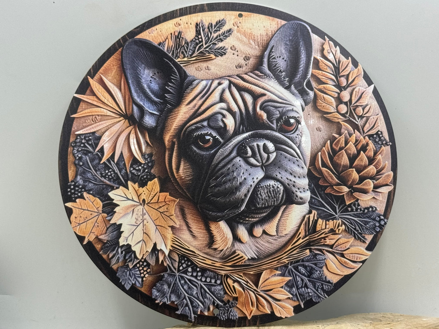 Französische Bulldogge Türschild / Dekoschild / Blechschild #99