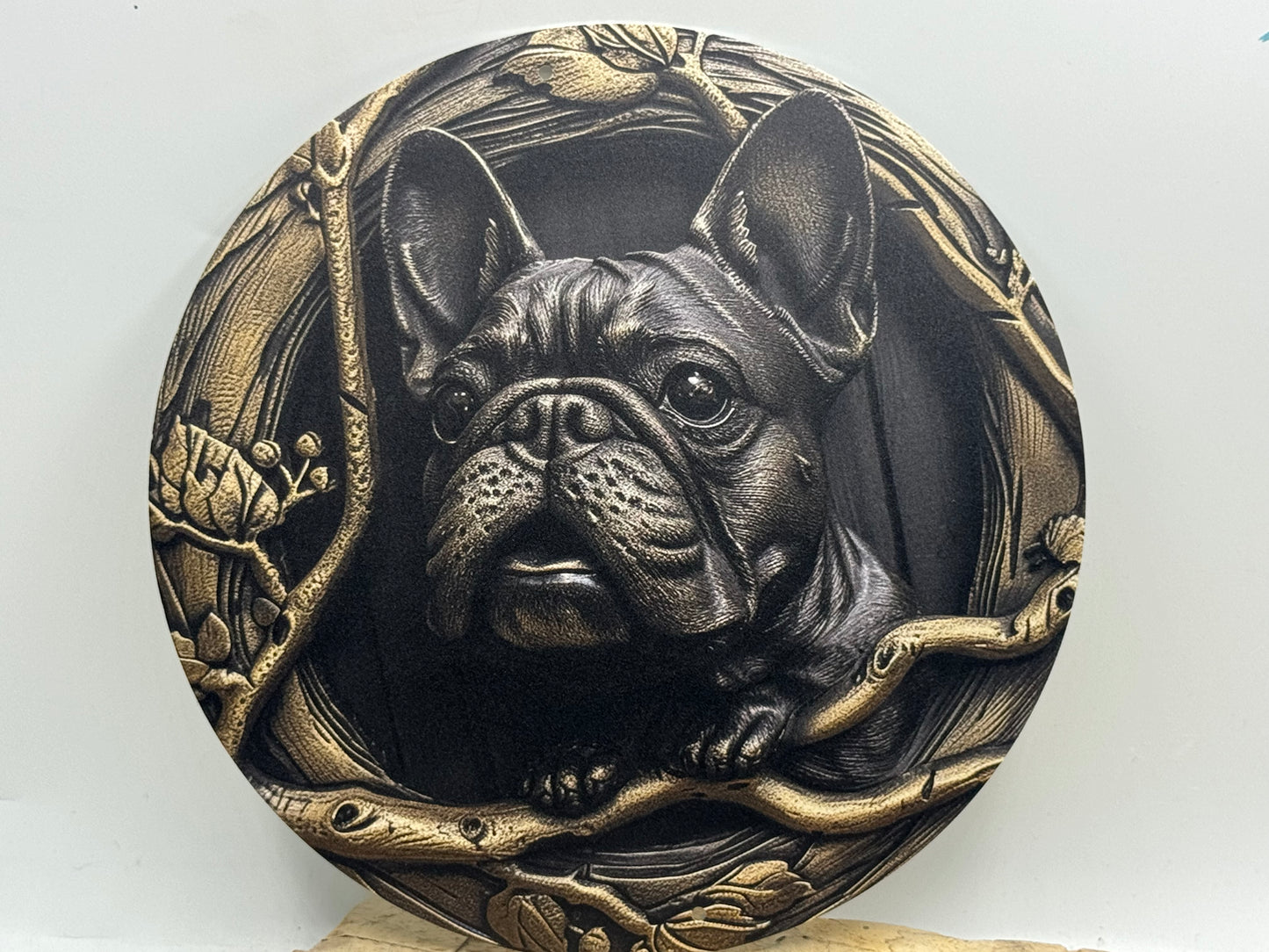 Französische Bulldogge Türschild / Dekoschild / Blechschild #55