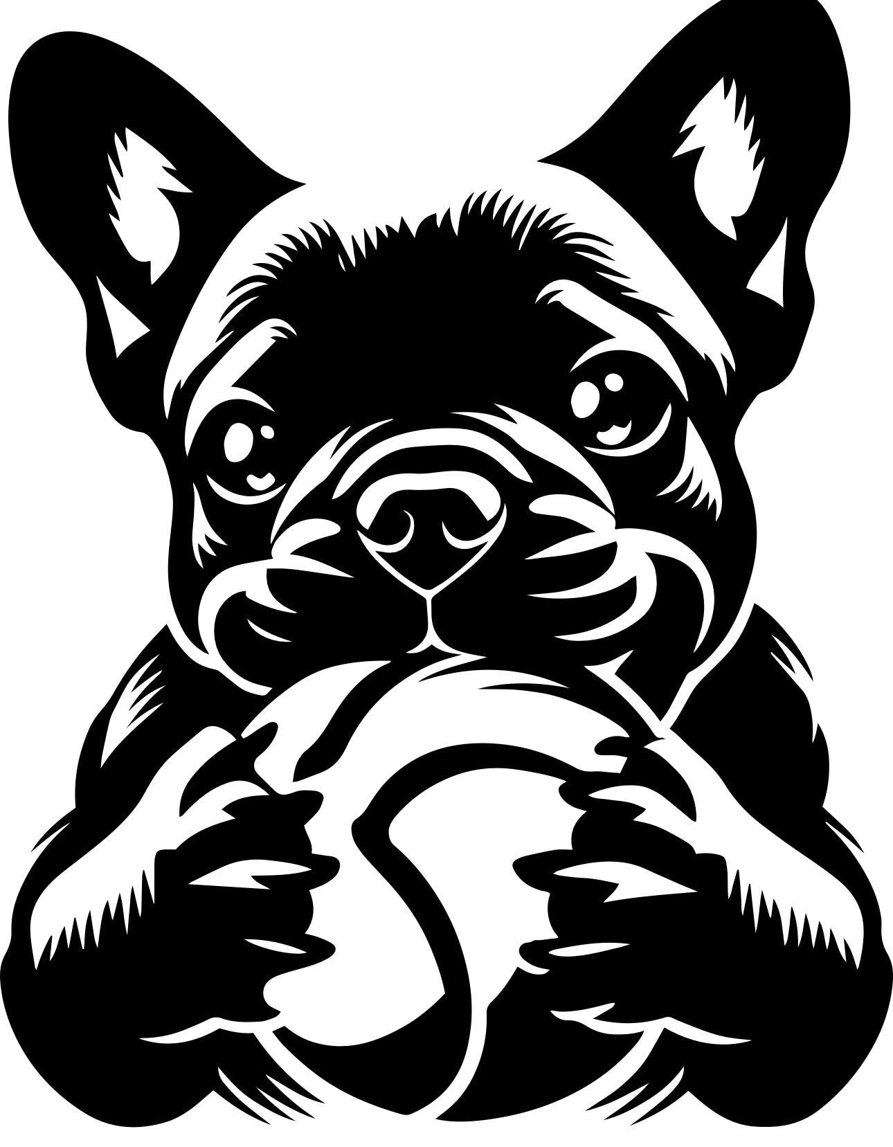 Französische Bulldogge Autoaufkleber #281