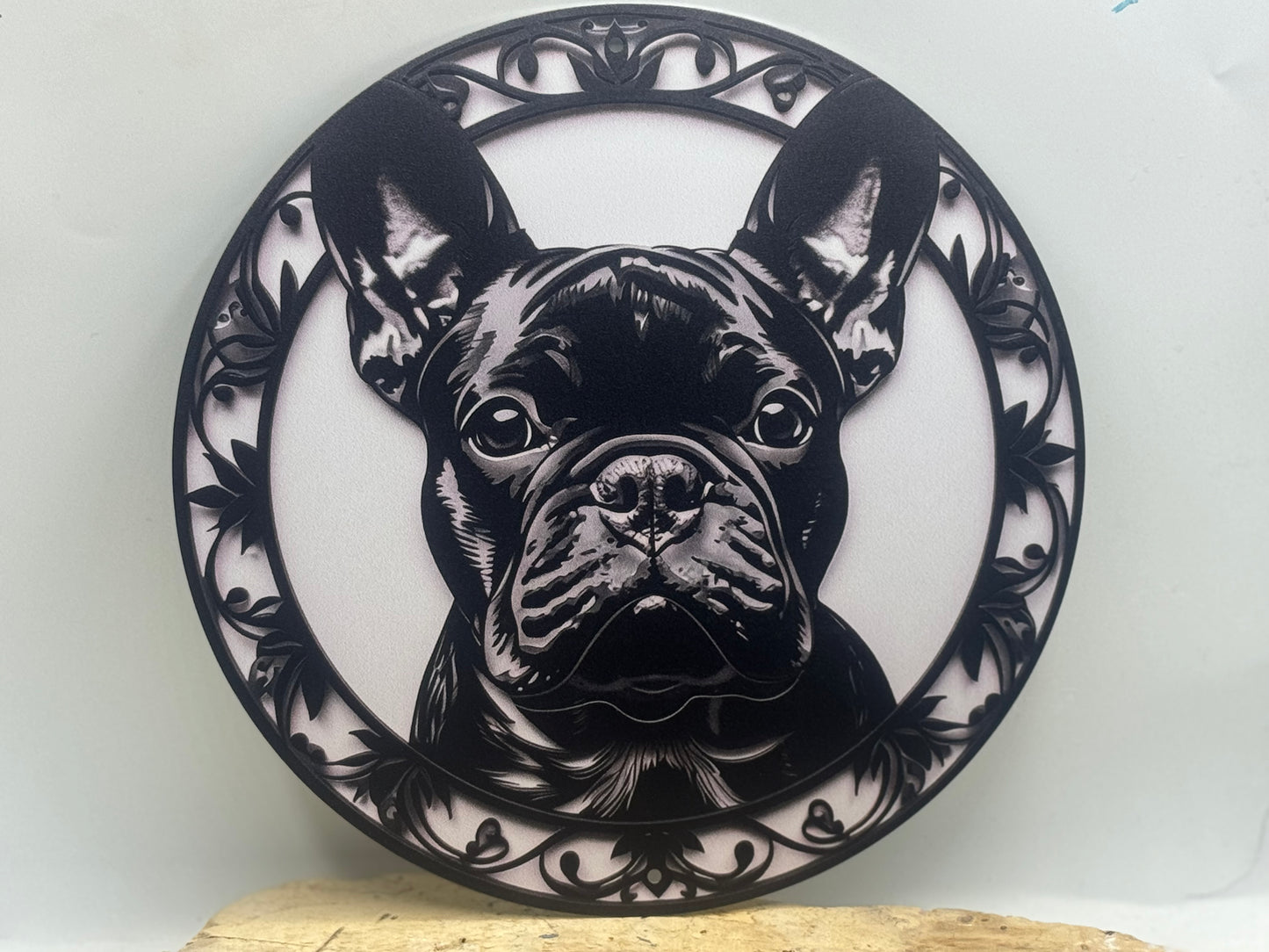 Französische Bulldogge Türschild / Dekoschild / Blechschild #27