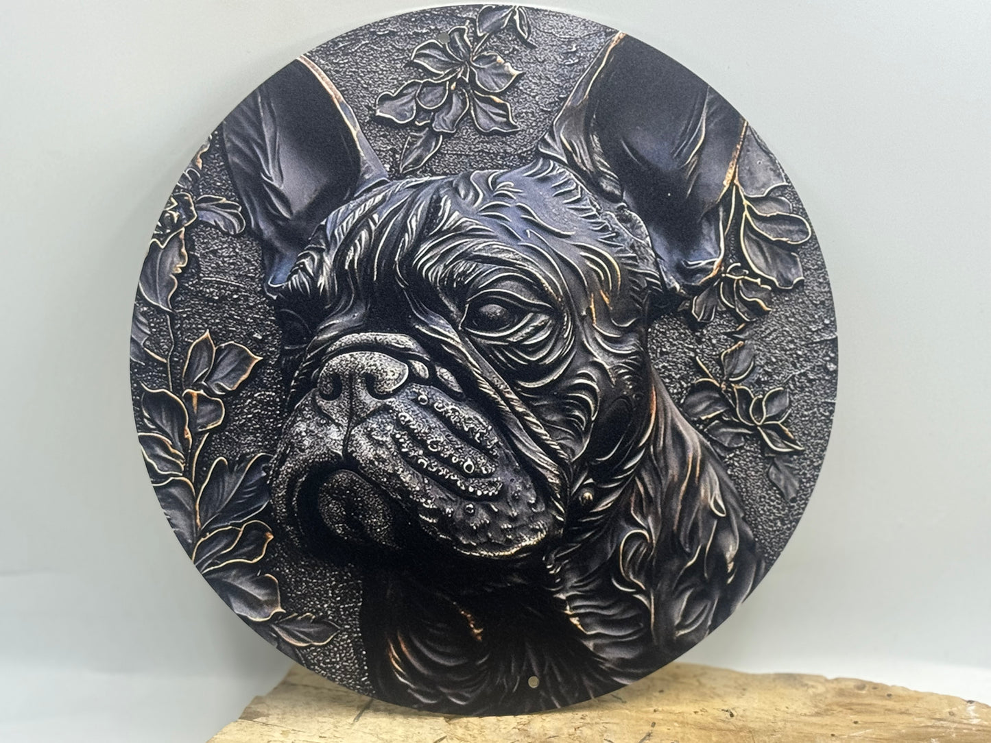 Französische Bulldogge Türschild / Dekoschild / Blechschild #32