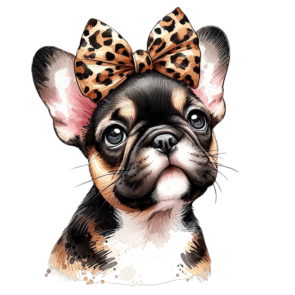 Französische Bulldogge Bügelbild Fiktiv #84