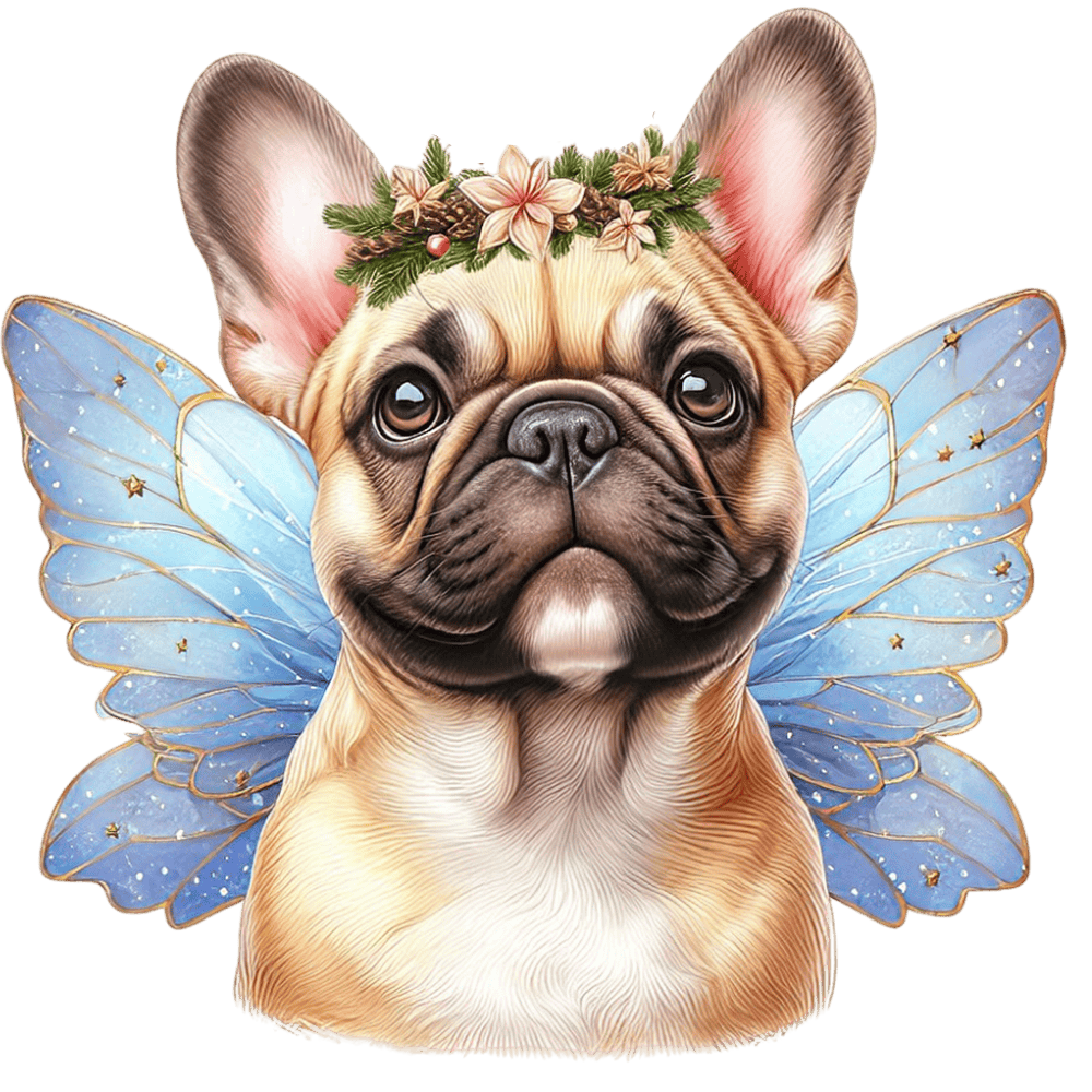 Französische Bulldogge Bügelbild Fiktiv #82