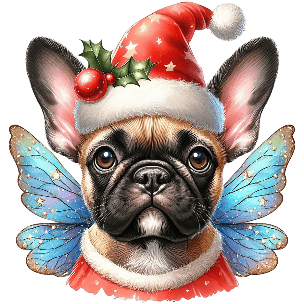 Französische Bulldogge Bügelbild Fiktiv #81
