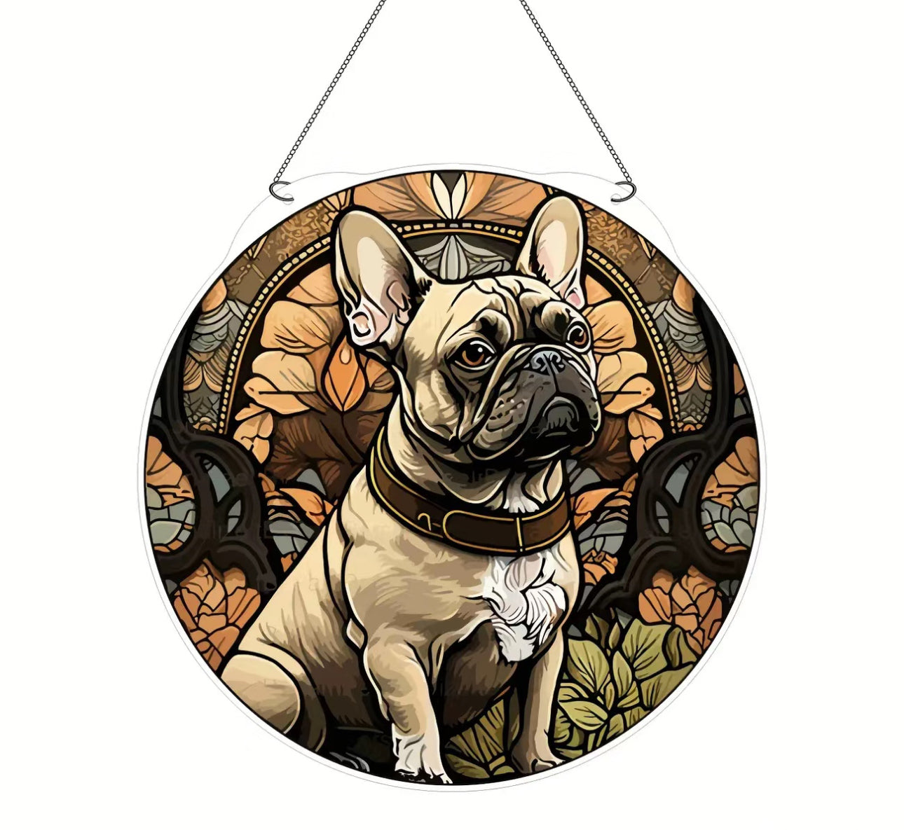 Französische Bulldogge Dekoschild / Dekoration / Sonnenfänger #7
