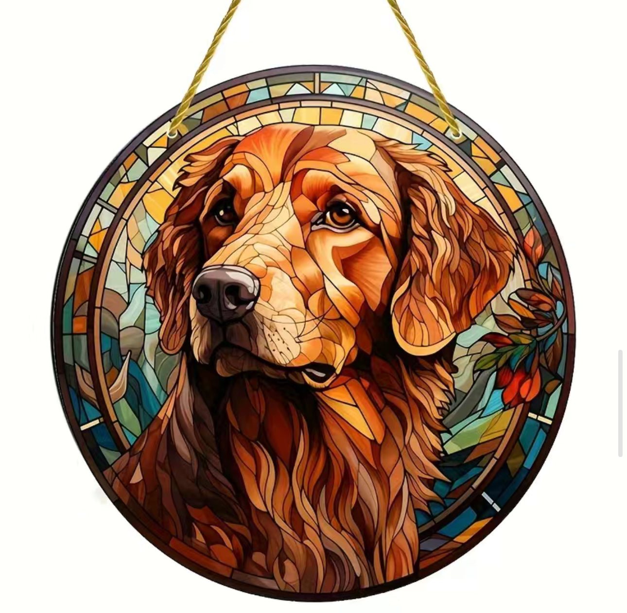 Golden Retriever Dekoschild / Dekoration / Sonnenfänger - Sale