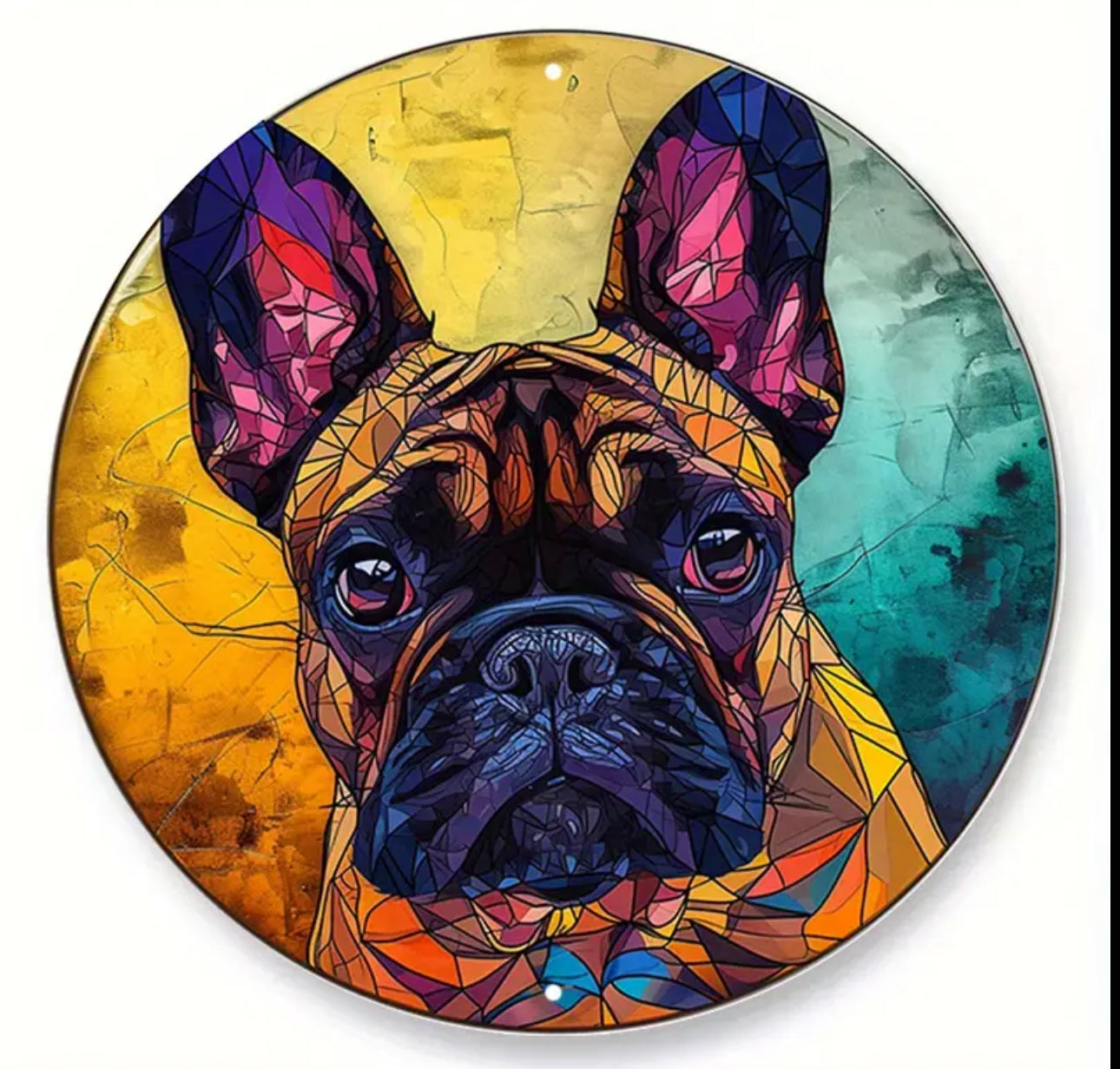 Französische Bulldogge Türschild / Dekoschild / Blechschild #10