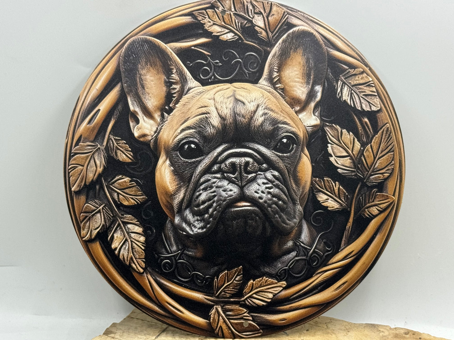 Französische Bulldogge Türschild / Dekoschild / Blechschild #57