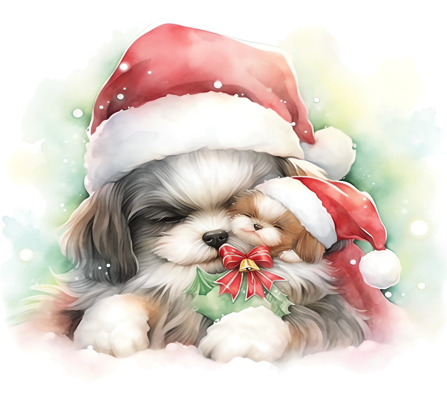 Shih Tzu Bügelbild Weihnachten #6