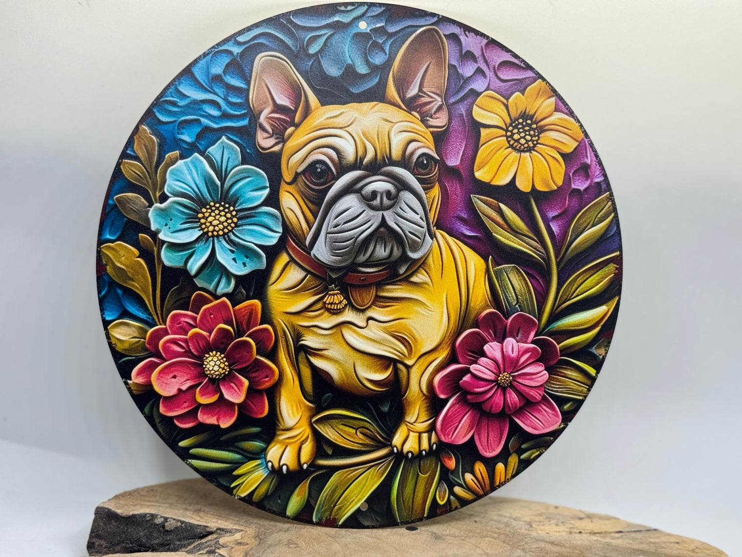 Französische Bulldogge Türschild / Dekoschild / Blechschild #188