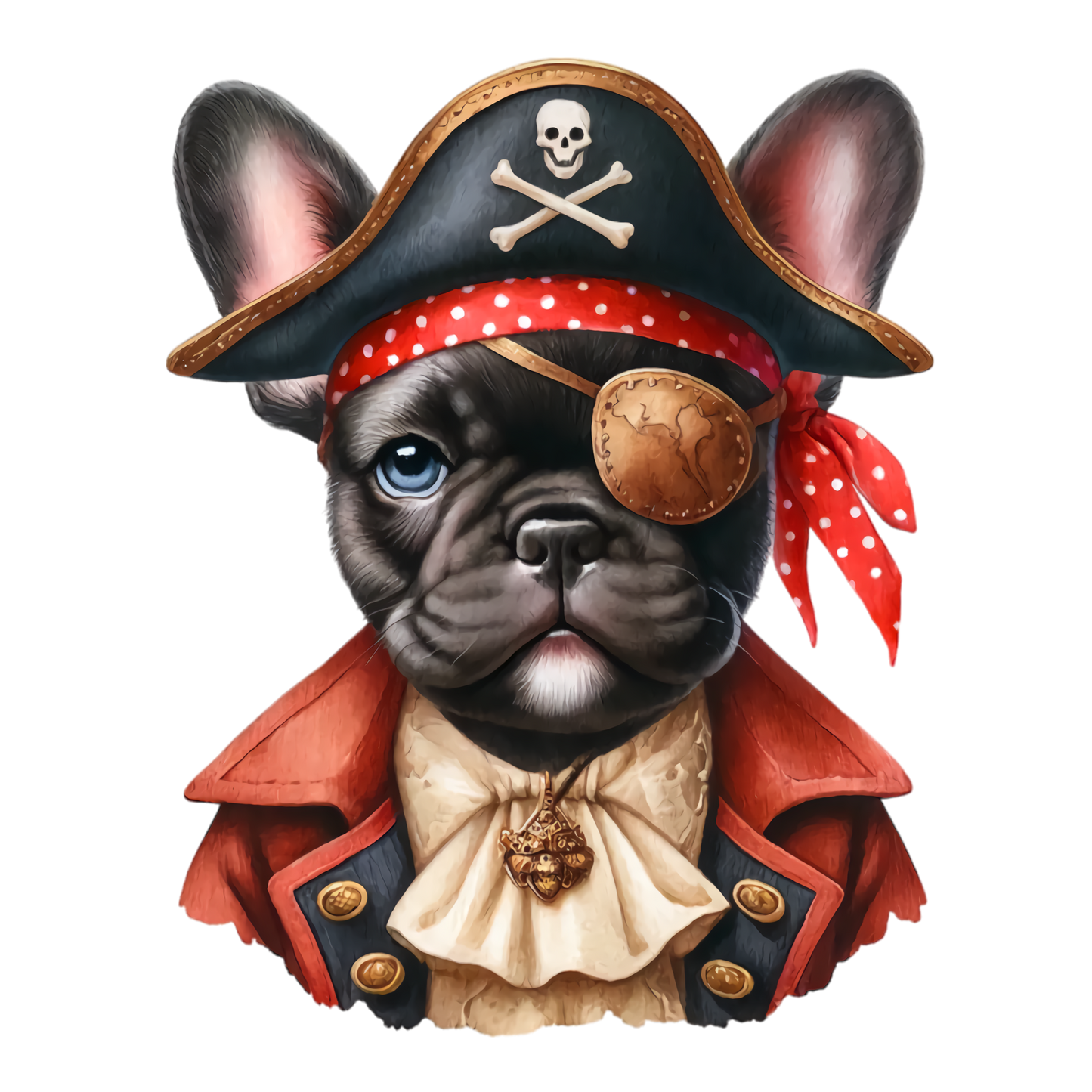 Französische Bulldogge Bügelbild Fiktiv #80