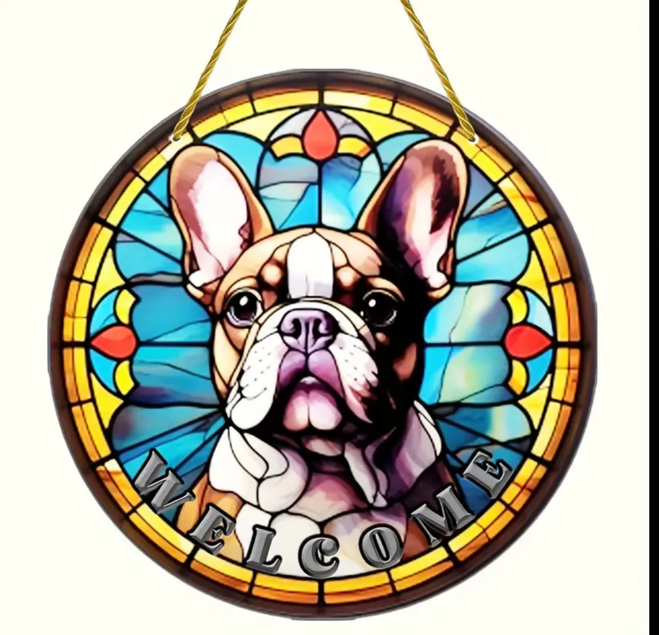 Französische Bulldogge Dekoschild / Dekoration / Sonnenfänger #18