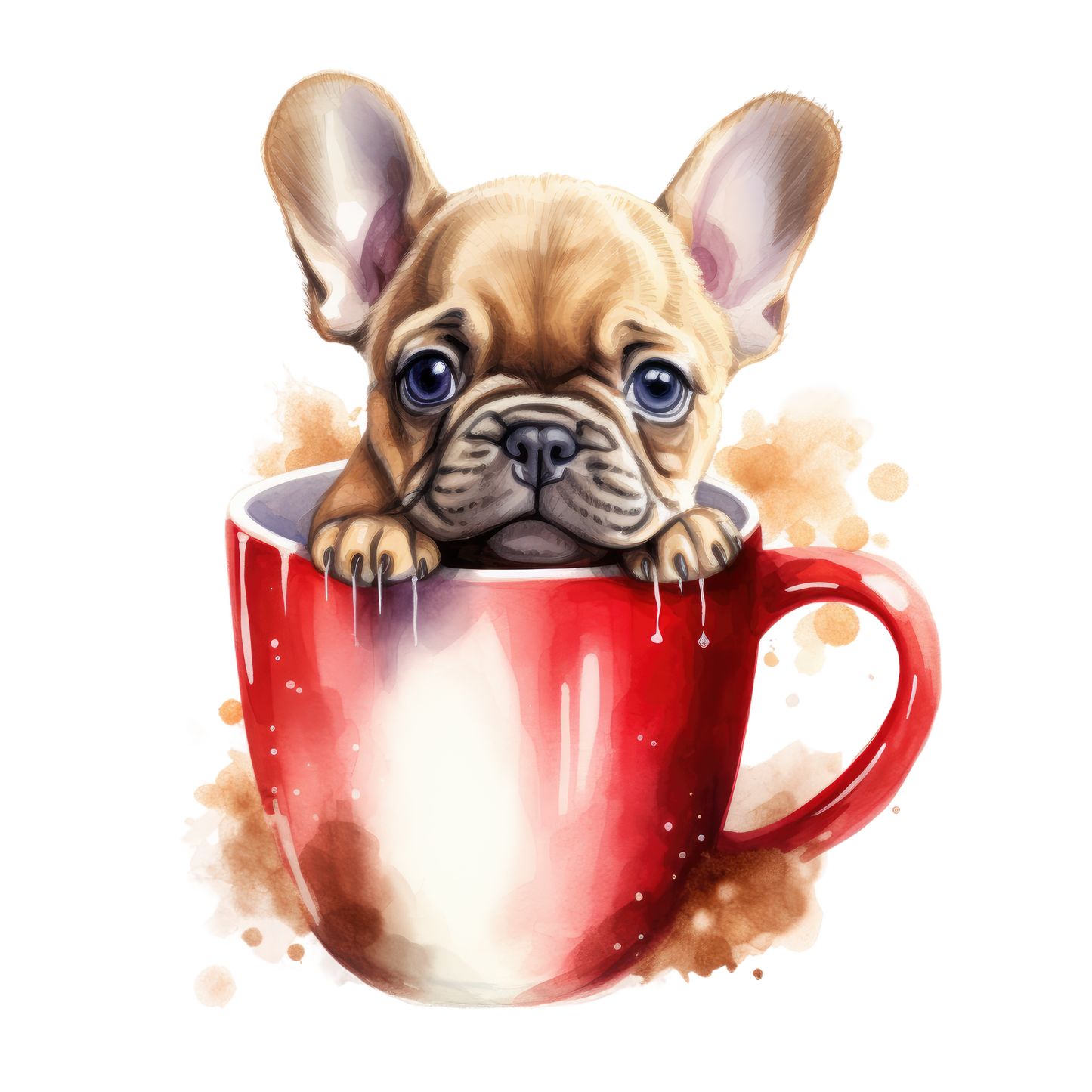 Französische Bulldogge Bügelbild Weihnachten #79