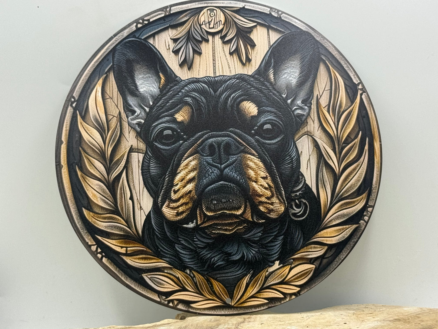 Französische Bulldogge Türschild / Dekoschild / Blechschild #103