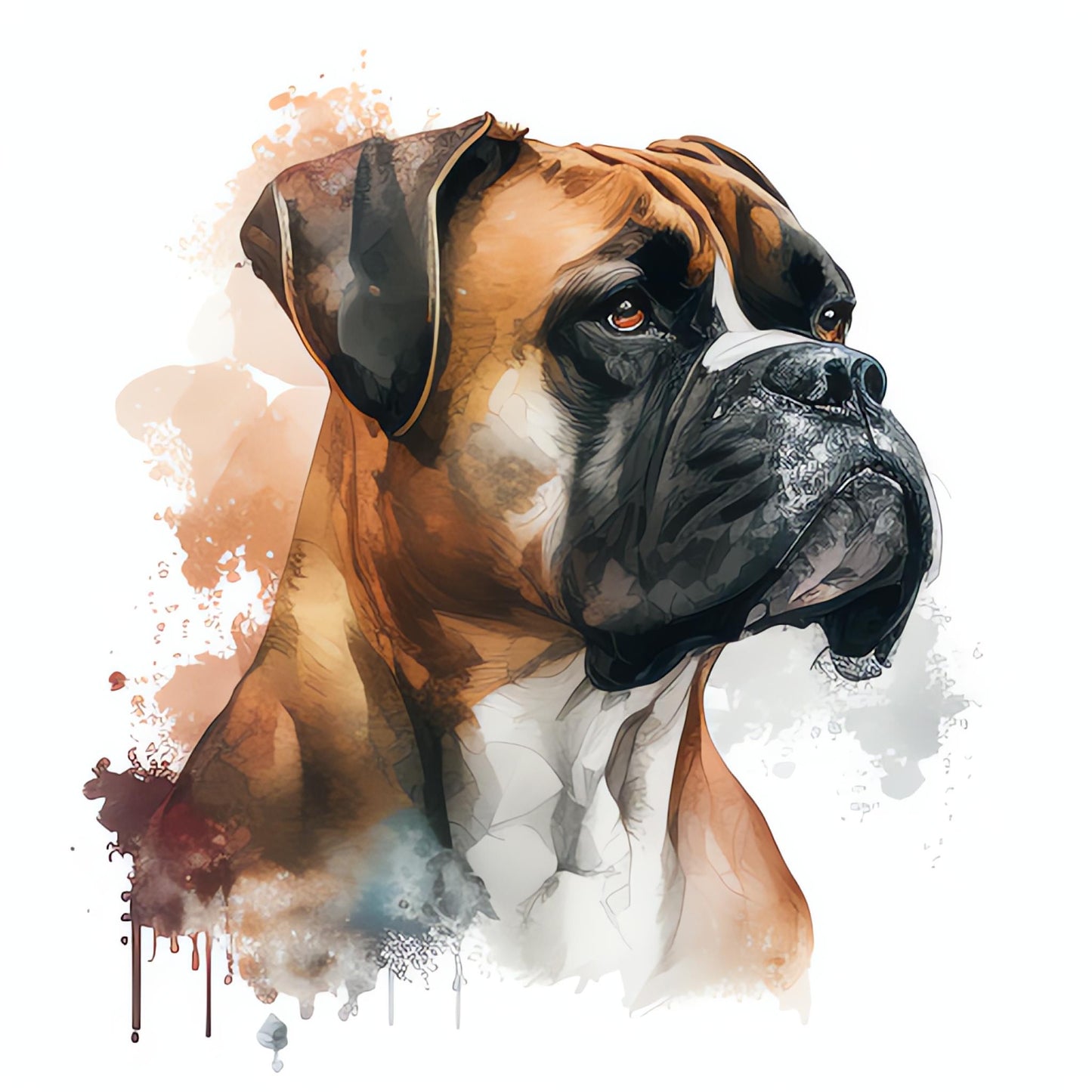 Boxer Bügelbild #23