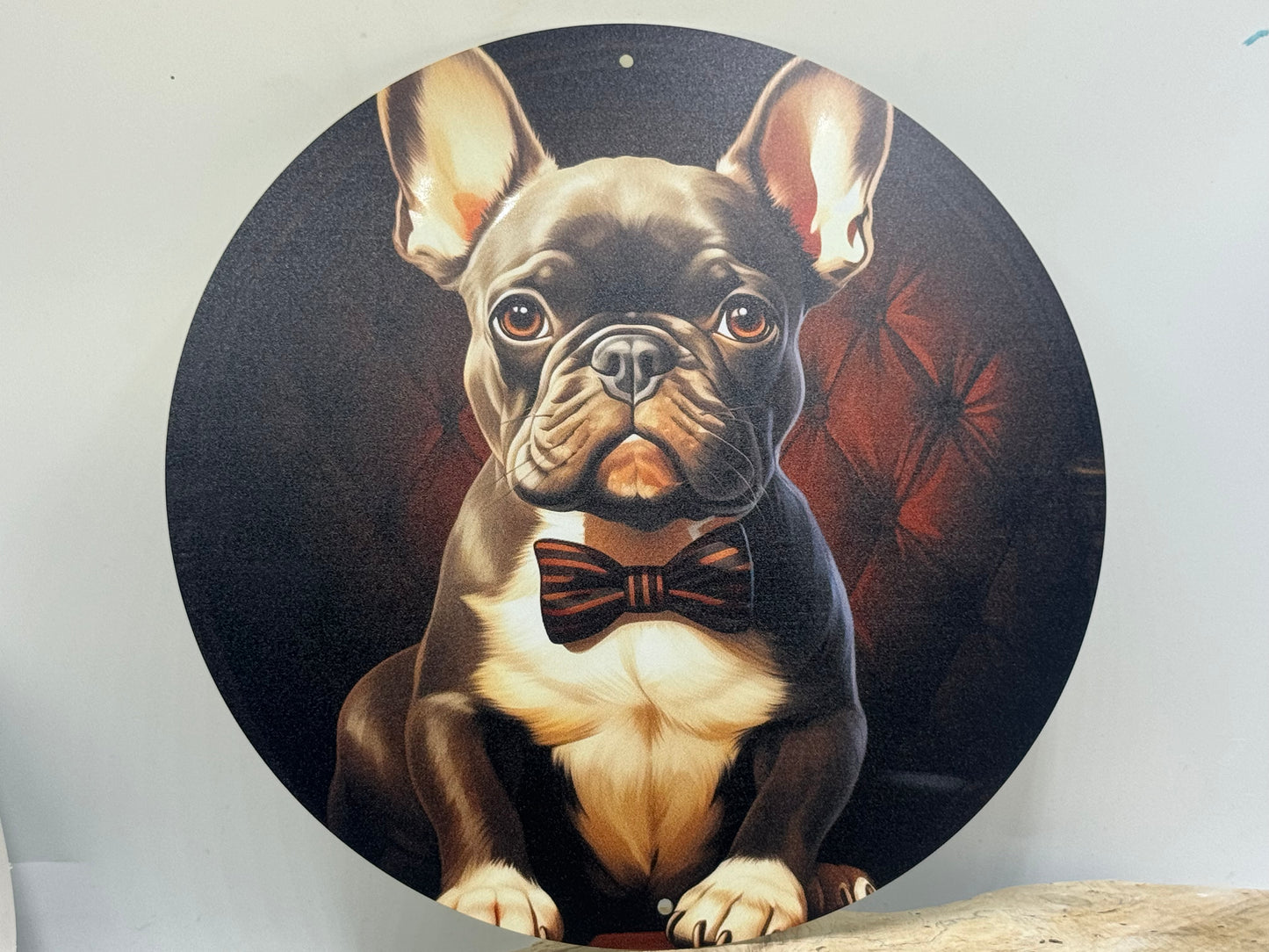 Französische Bulldogge Türschild / Dekoschild / Blechschild #70