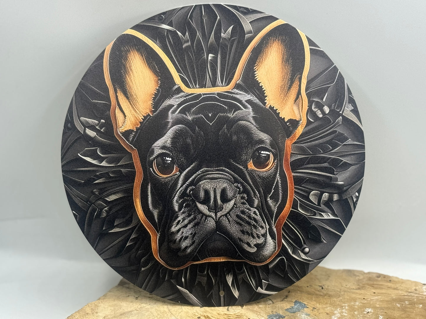 Französische Bulldogge Türschild / Dekoschild / Blechschild #33