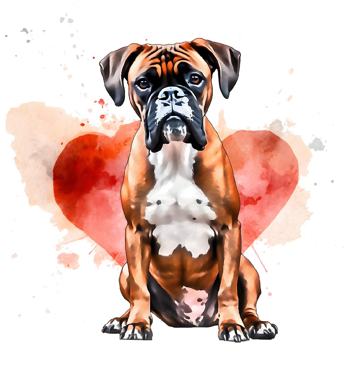 Boxer Bügelbild #40