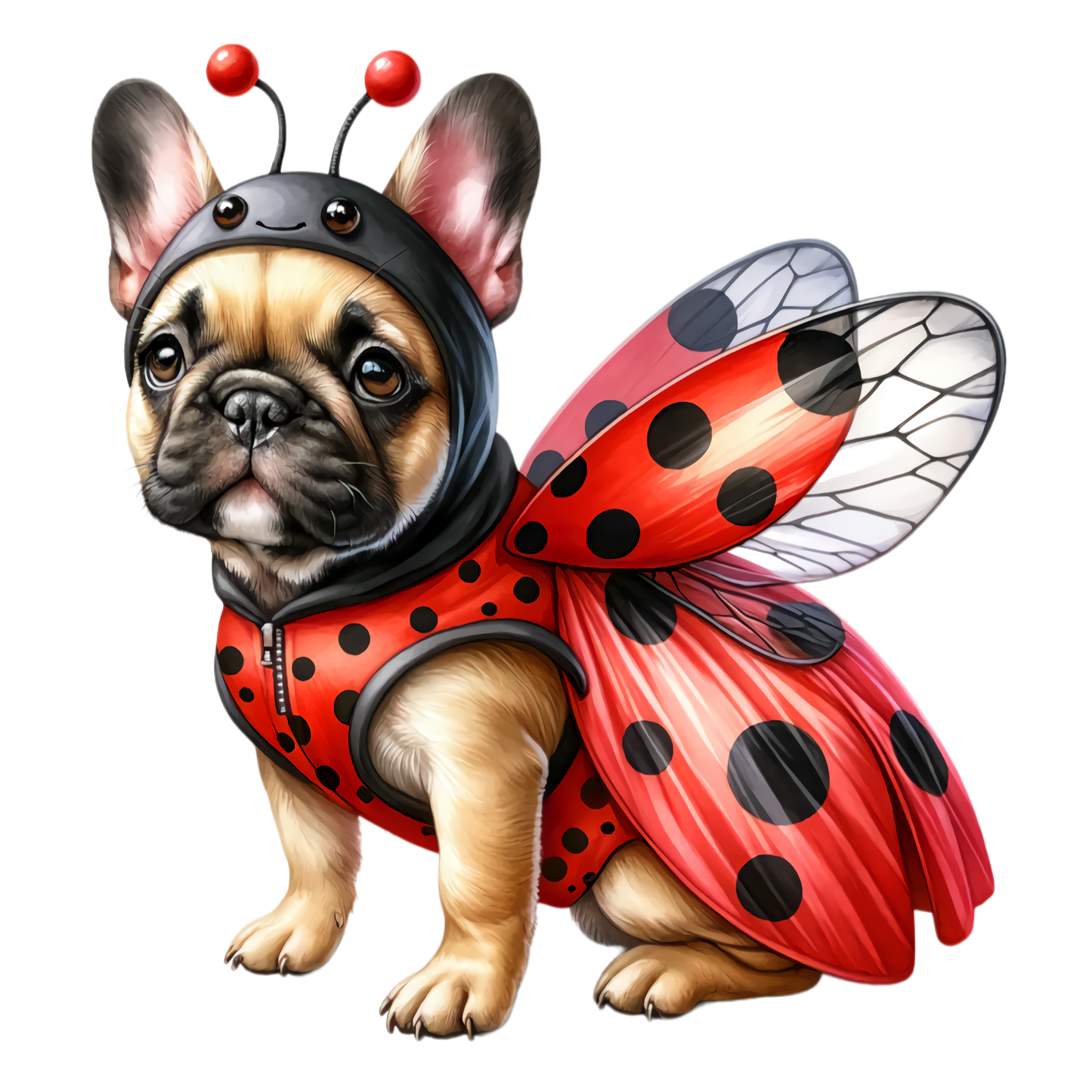 Französische Bulldogge Bügelbild Fiktiv #49