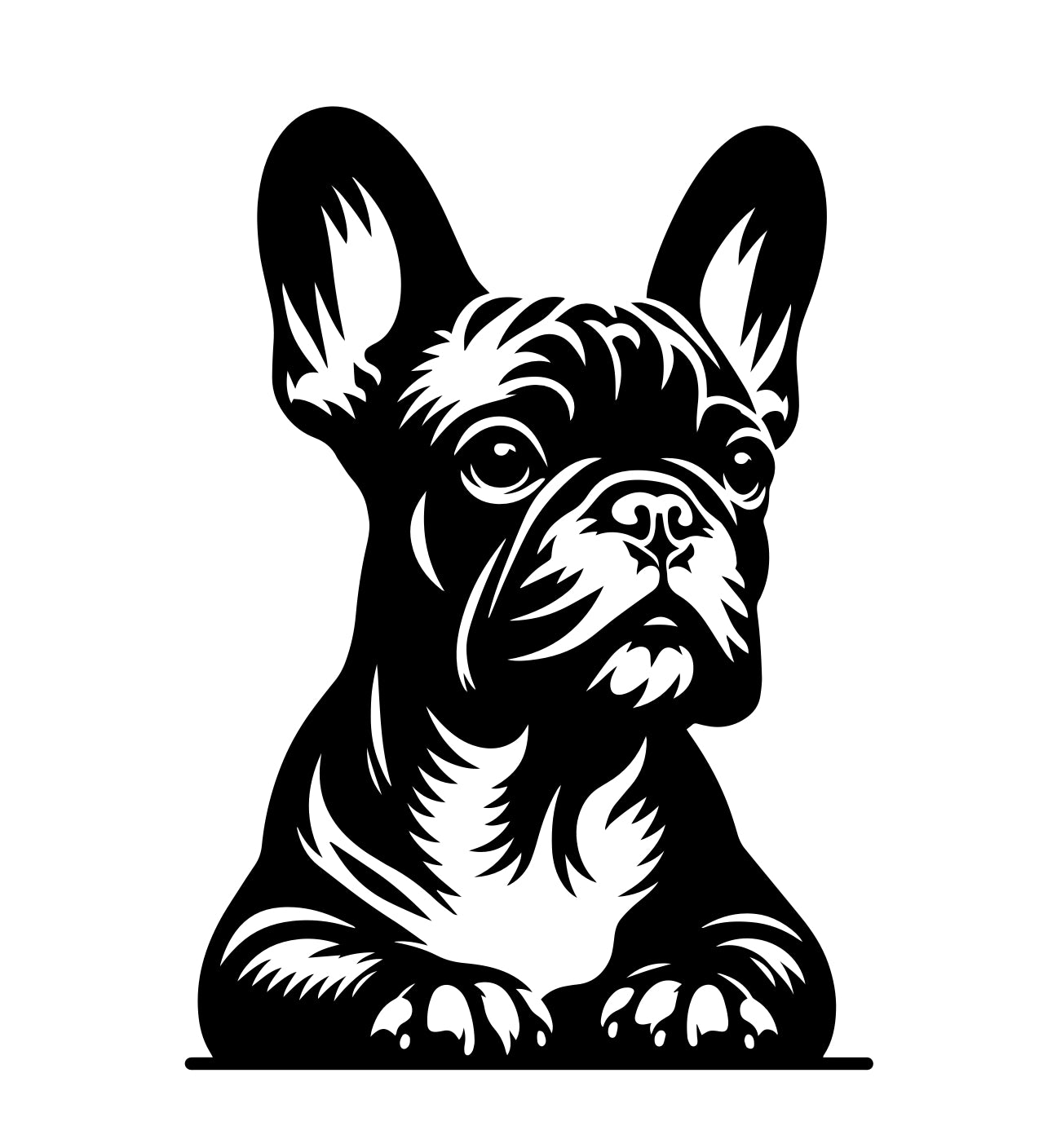 Französische Bulldogge Autoaufkleber #305