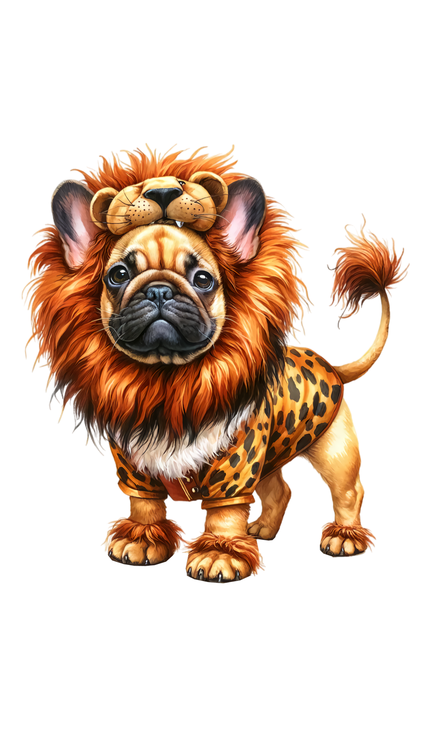 Französische Bulldogge Bügelbild Fiktiv #44