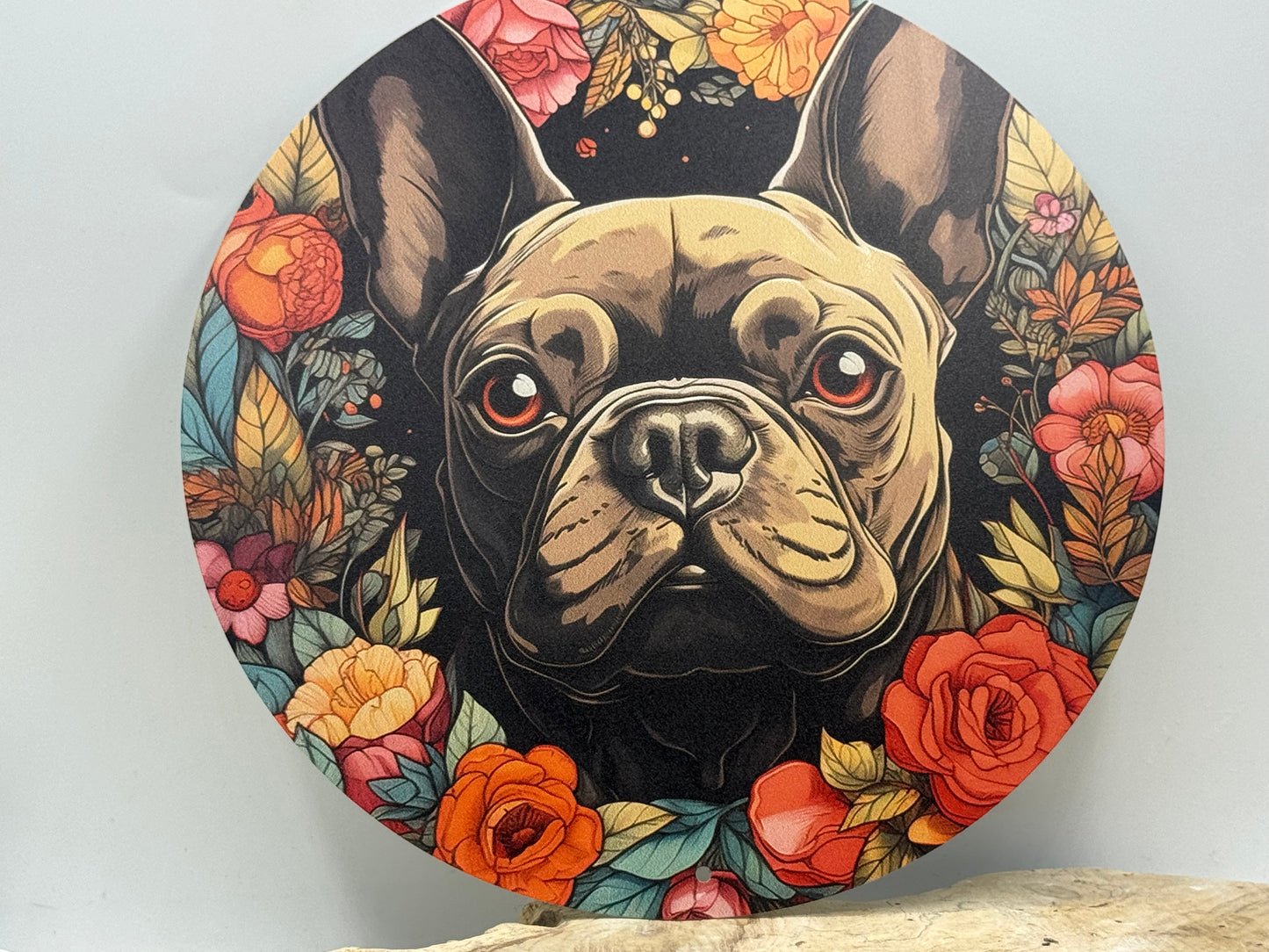 Französische Bulldogge Türschild / Dekoschild / Blechschild #93