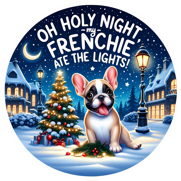 Französische Bulldogge Bügelbild Weihnachten #63