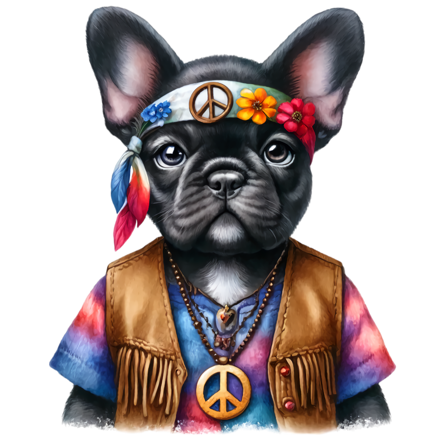 Französische Bulldogge Bügelbild Fiktiv #61